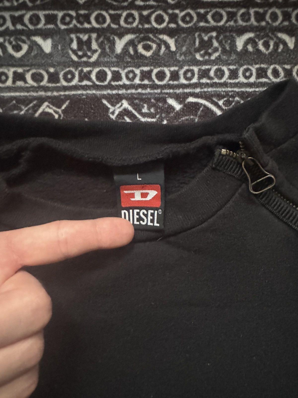 Diesel Diesel Indigo Tech Sweater Size US L / EU 52-54 / 3 - 3 Thumbnail