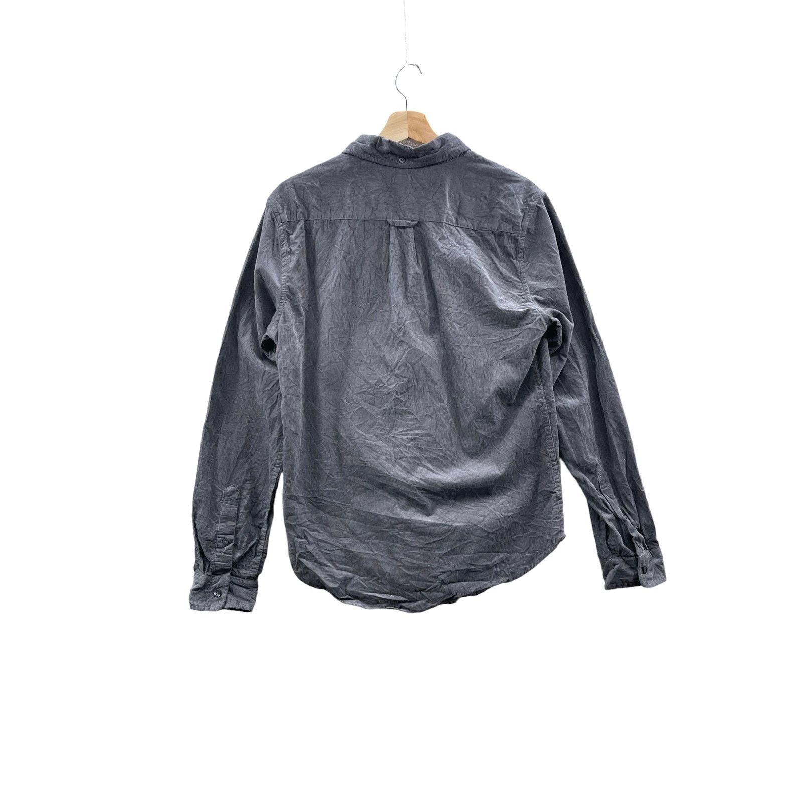 Vintage Prince & Fox Essential Dark Gray Corduroy Button Down Shirt Size US S / EU 44-46 / 1 - 2 Thumbnail