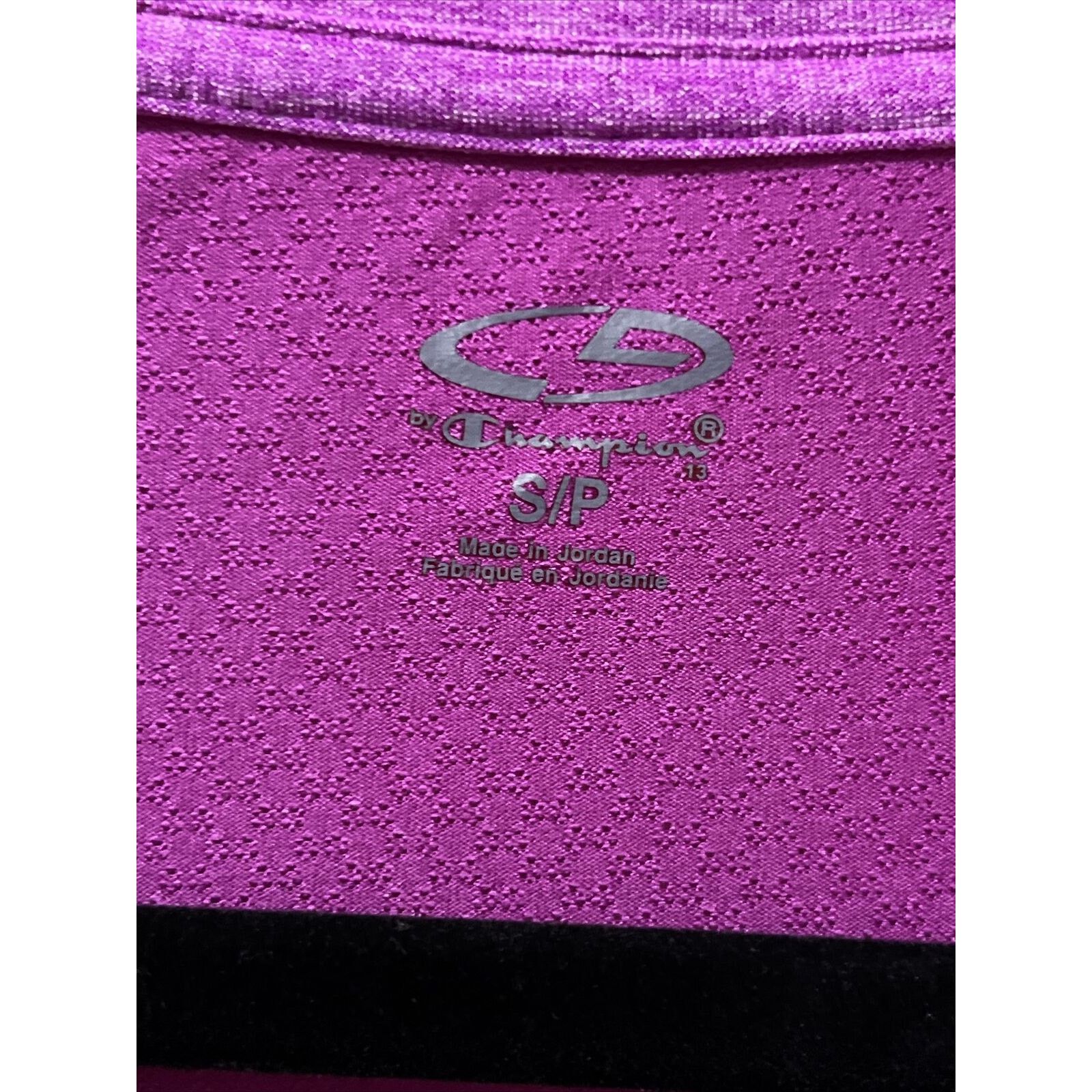 Champion Long Sleeve Quarter-Zip Pullover Purple Violet Back Pocket Size S / US 4 / IT 40 - 8 Thumbnail