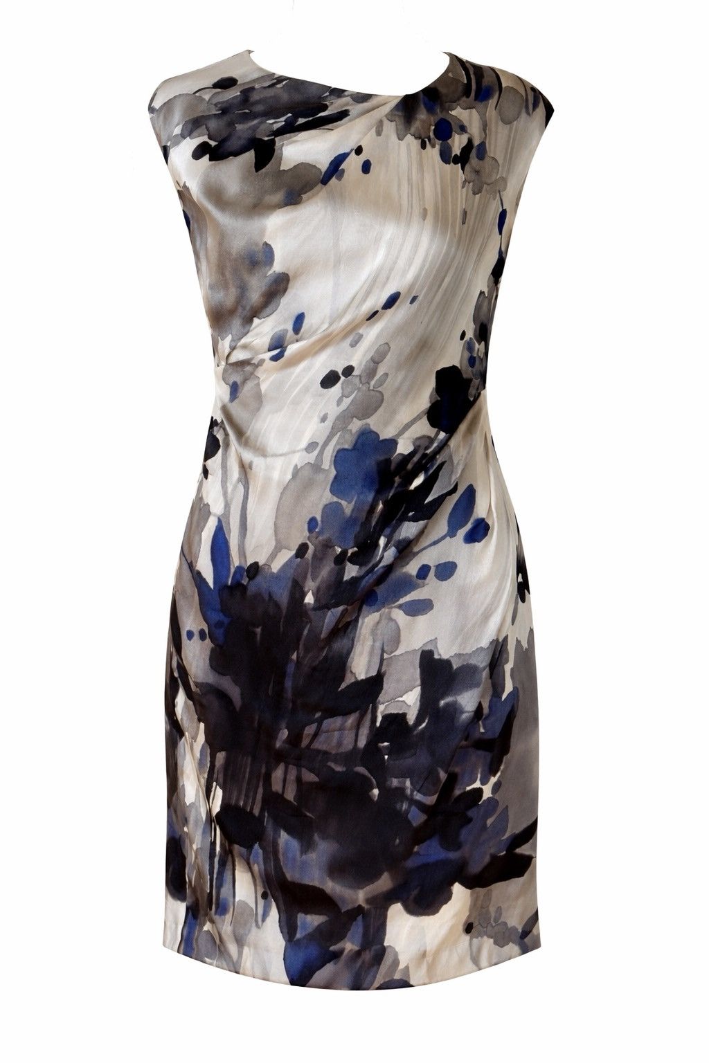 Max Mara Max Mara Silk Dress Abstract Print Sleeveless Italy Size S Size S / US 4 / IT 40 - 1 Thumbnail