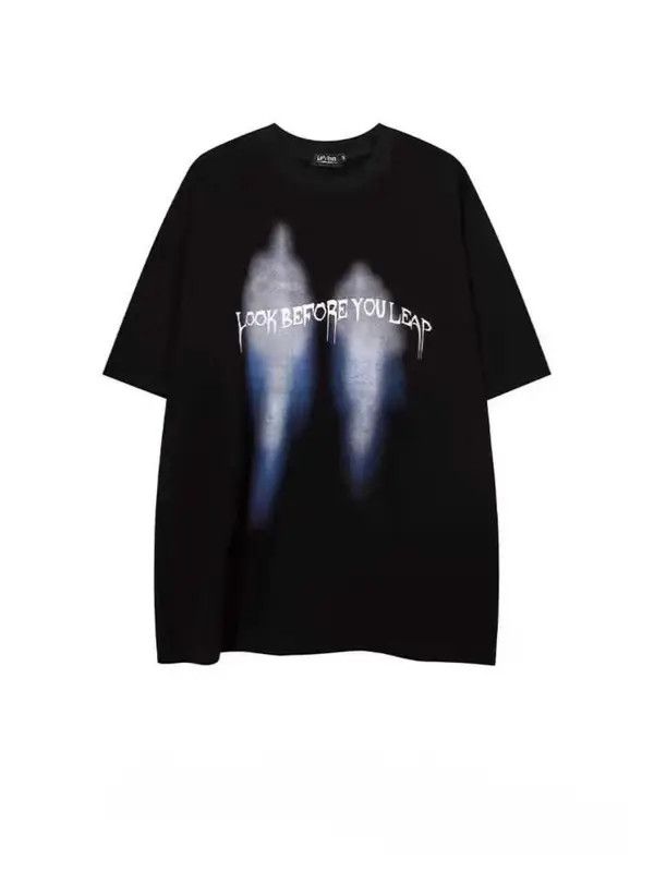 Vintage Komura x Asai Loose False Shadow Print Short Sleeve T-Shirt Size US M / EU 48-50 / 2 - 8 Thumbnail
