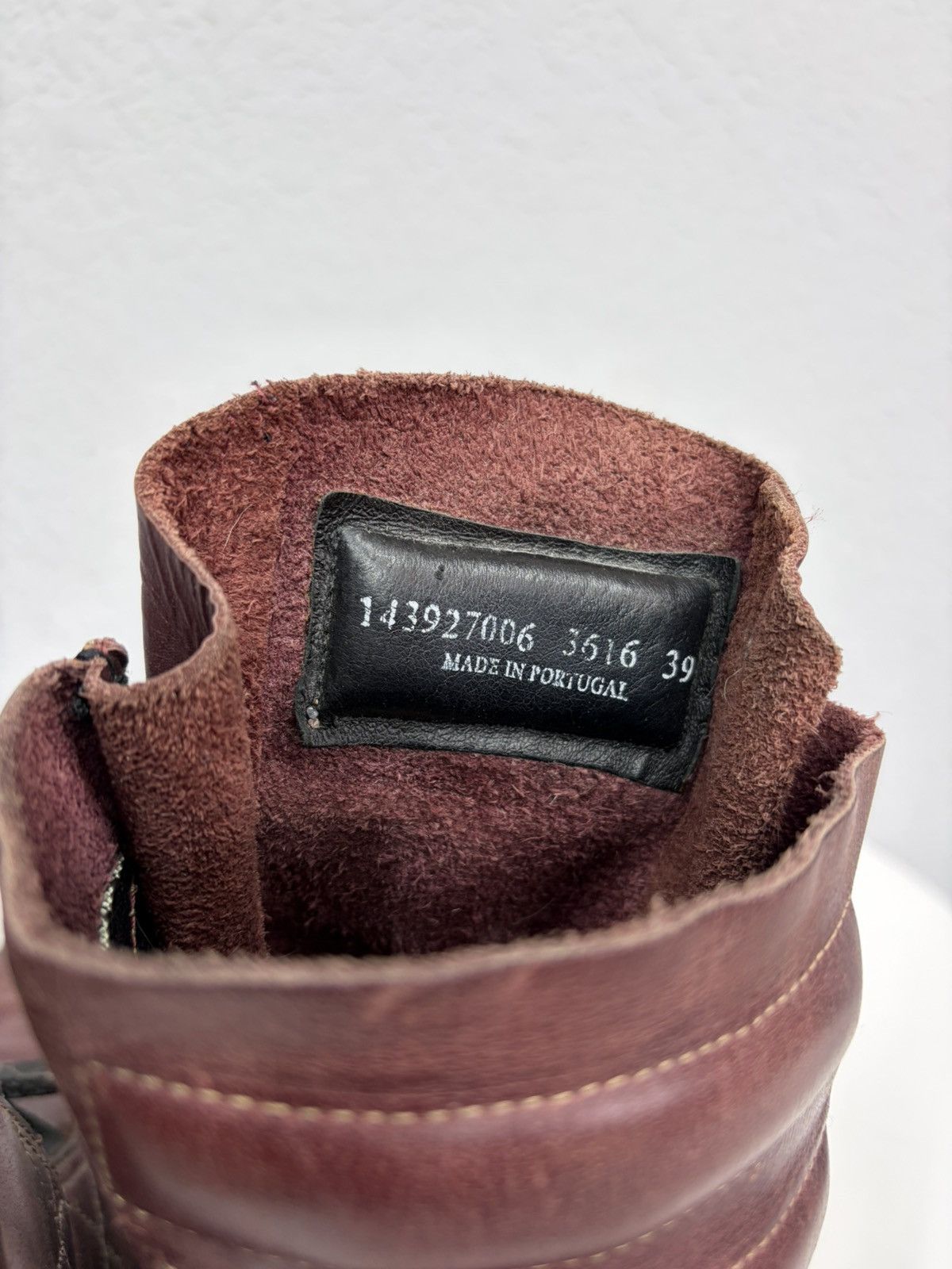 Hedi Slimane Vintage Rick Owens Vibe Leather Combat Biker Boots Archive Size US 6.5 / EU 39-40 - 18 Thumbnail