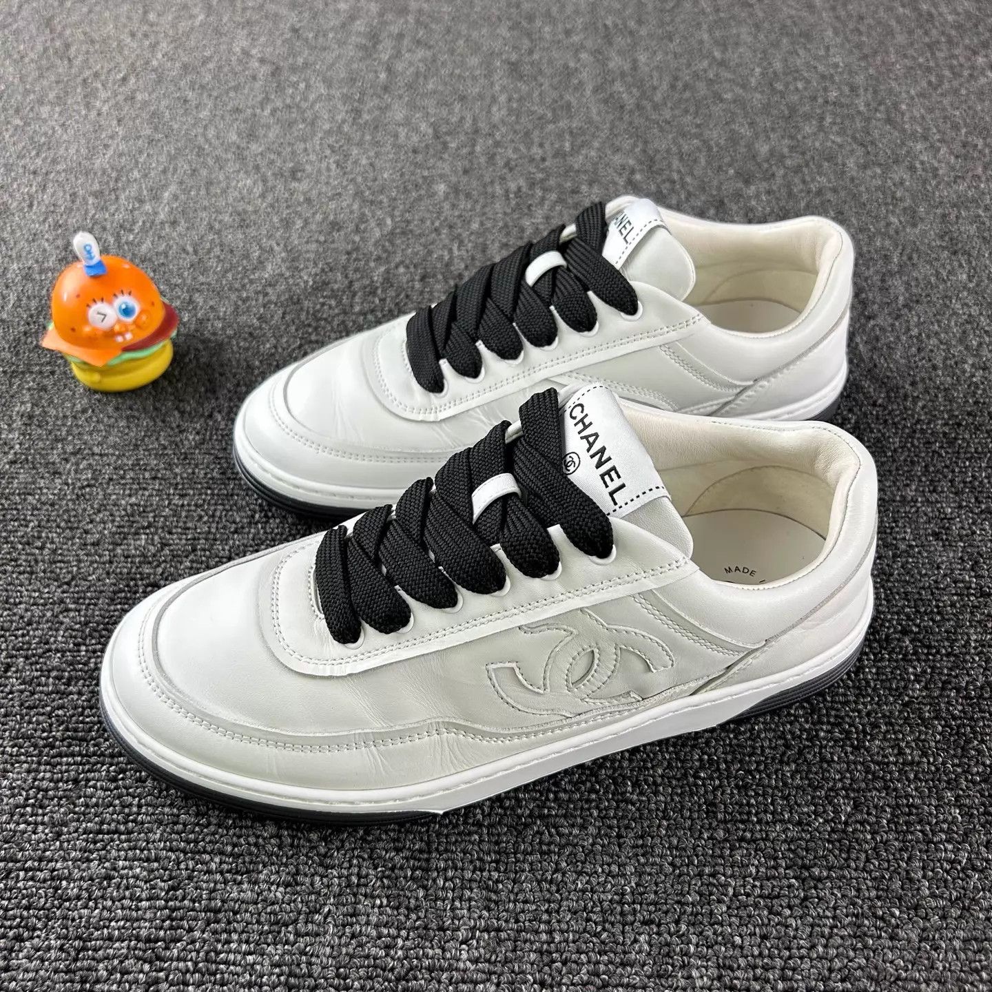 Chanel Chanel 24P White Leather Sneakers 36.5 Size US 6 / IT 36 - 1 Thumbnail