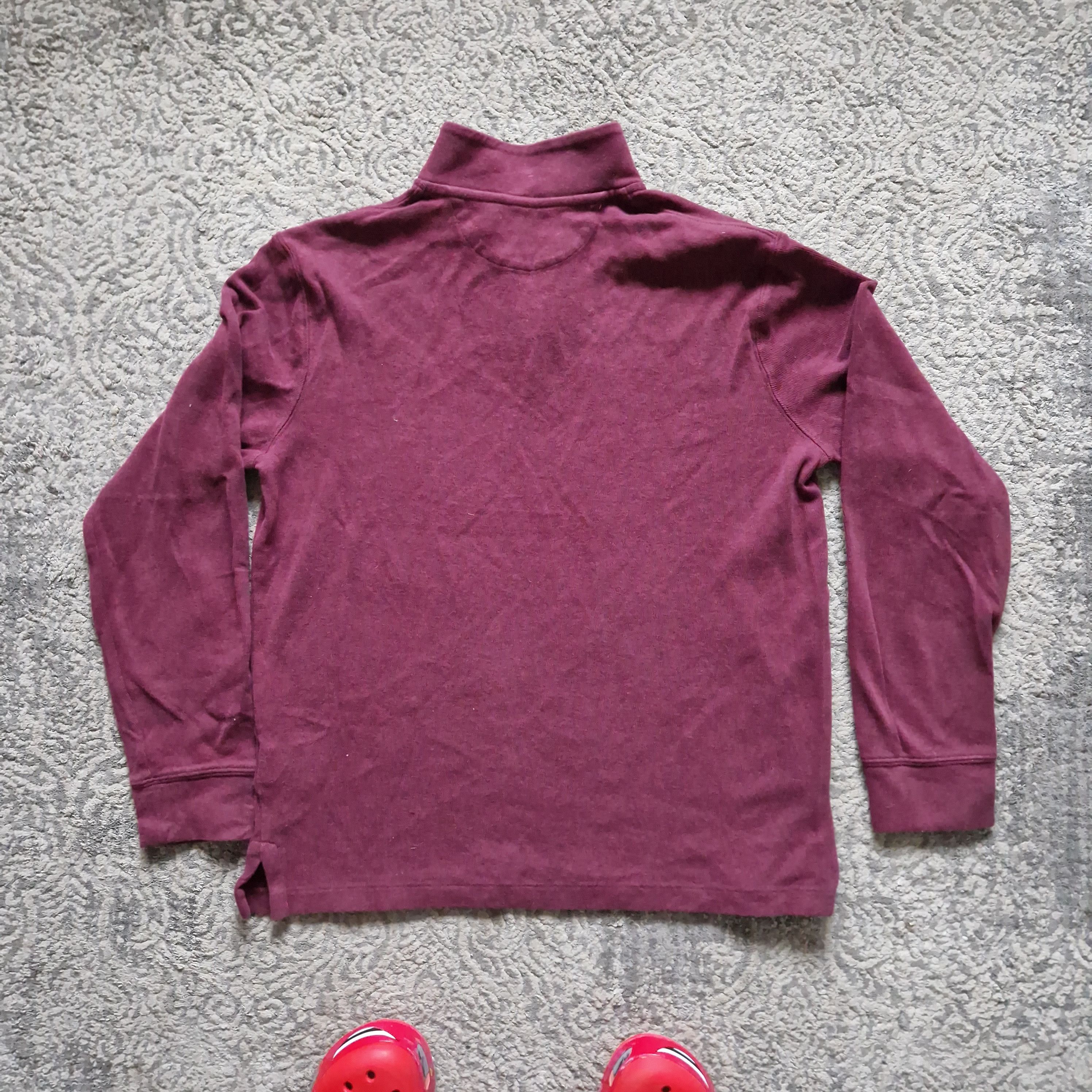 Ralph Lauren × Vintage Polo Ralph Lauren Estate Rib Zip-Up Sweatshirt - Maroon Size US M / EU 48-50 / 2 - 2 Thumbnail