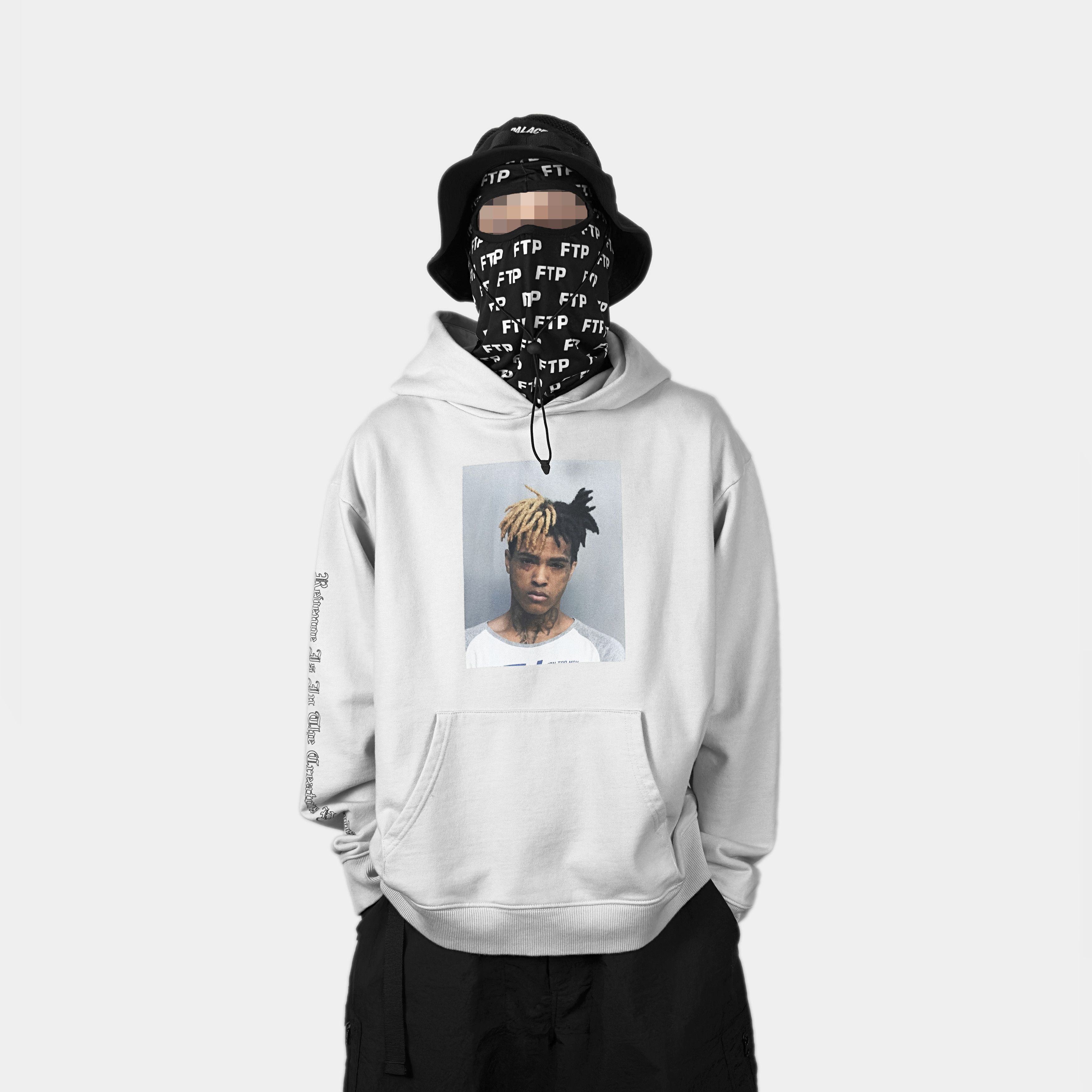 Revenge Revenge + XXXTENTANCION MUGSHOT HOODIE (CEMENT) Size US L / EU 52-54 / 3 - 3 Thumbnail