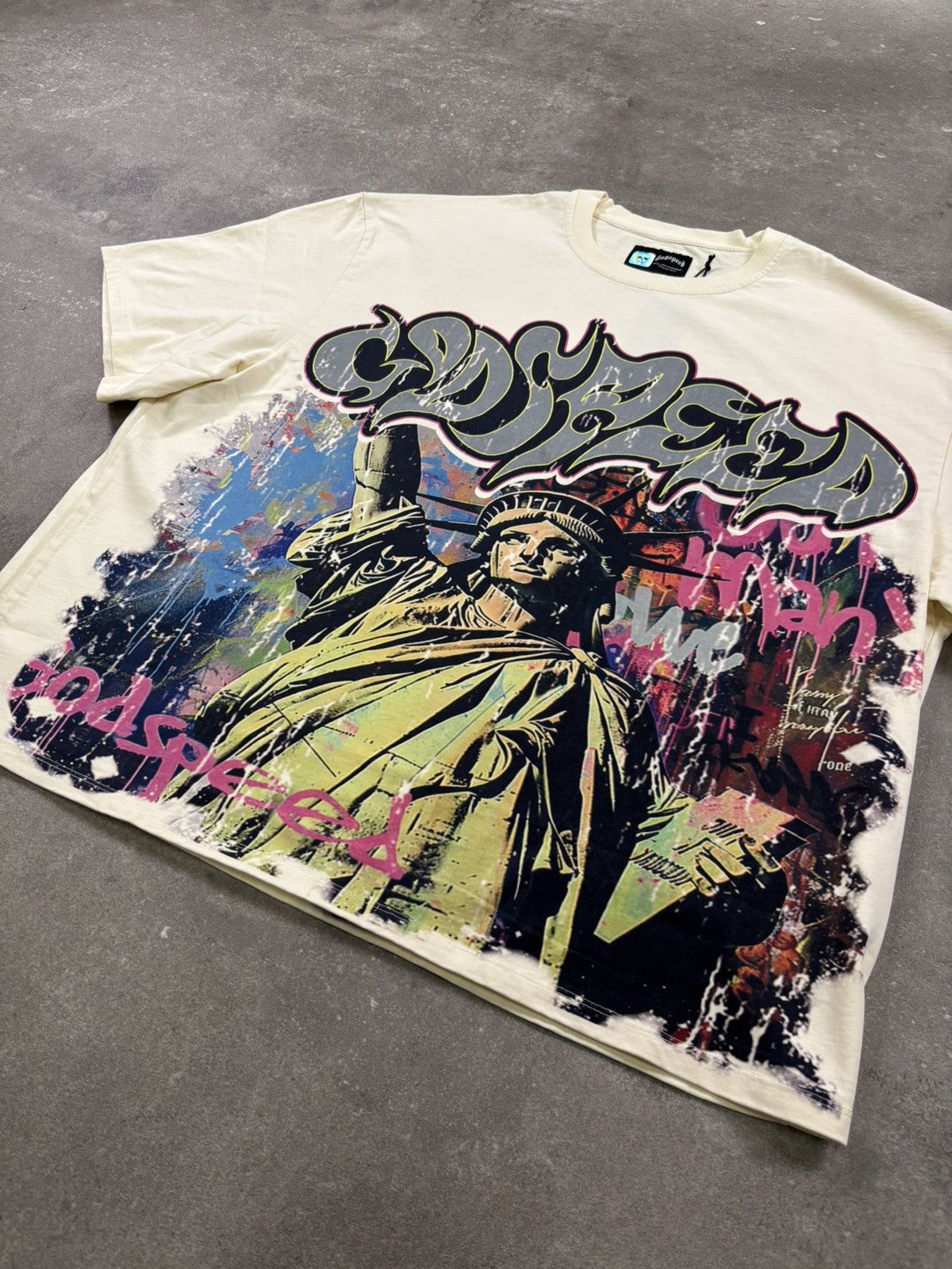 Godspeed Godspeed Vandal T-Shirt, White Size US XXL / EU 58 / 5 - 3 Thumbnail