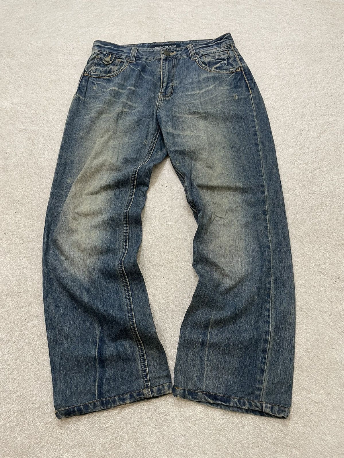 Japanese Brand 2000s Diesel Mudwash Denim Loose Fit Y2K Hysteric Size US 31 - 1 Thumbnail