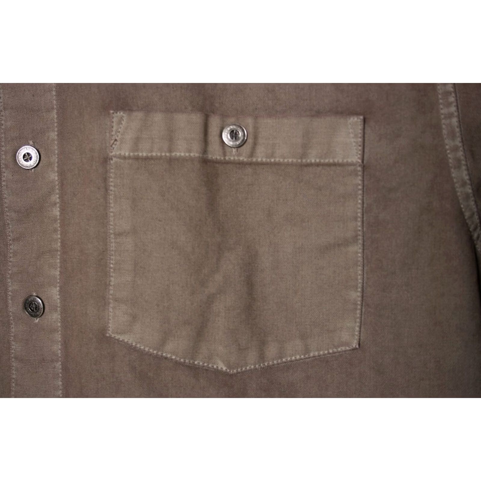 Harley Davidson VINTAGE Harley-Davidson Waxed Cotton Embroidered Graphic Button-Up Shirt Sz. L Men Brown Cotton Long Sleeve Button-Up Vintage 90s? Size US L / EU 52-54 / 3 - 4 Thumbnail