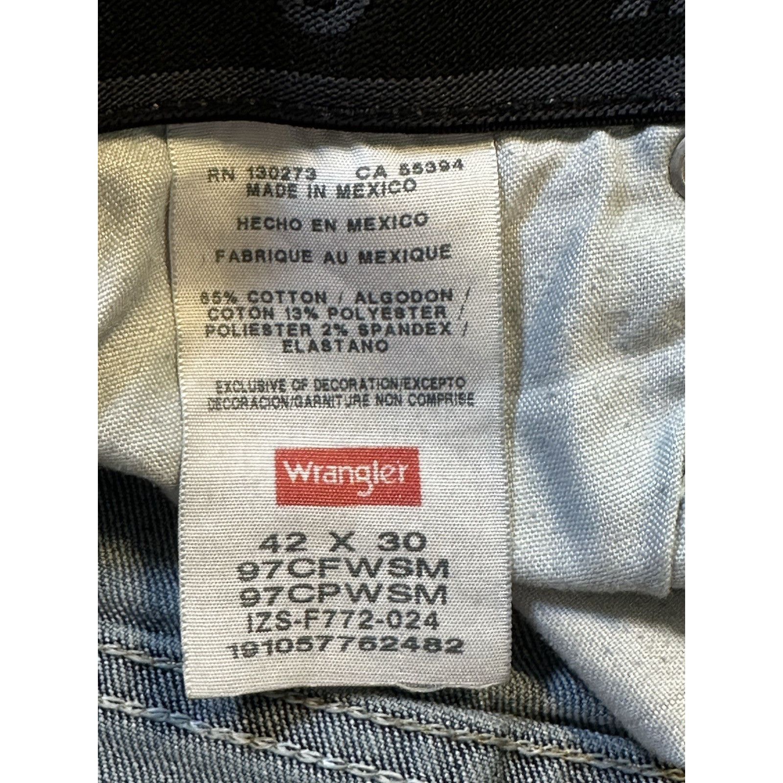 Wrangler Wrangler Jeans 42x30- 97CFWSM Comfort Waist Western Normcore Size US 42 / EU 58 - 3 Thumbnail