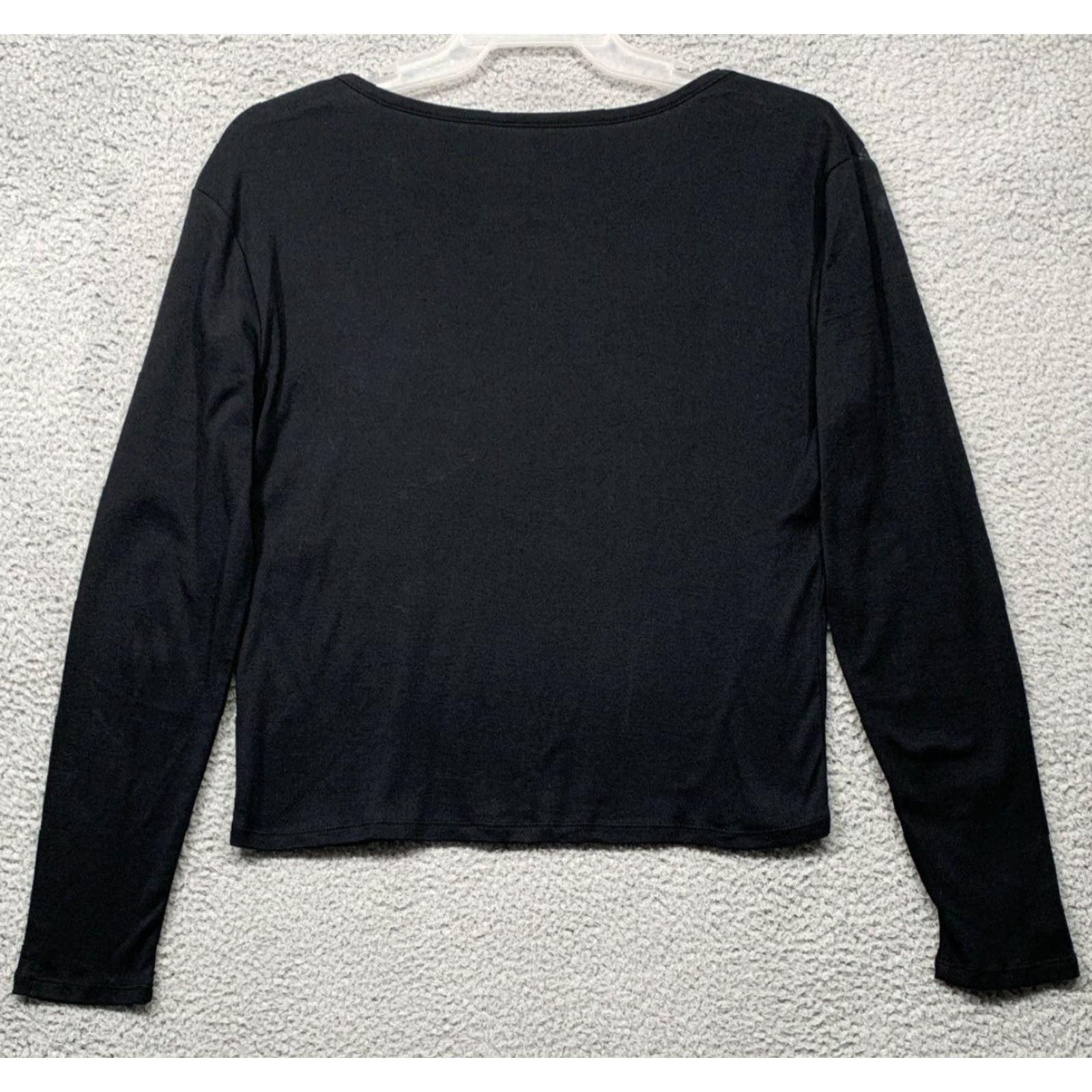 Vintage Dreamwave Women’s Long Sleeve Tee Pullover L Black Graphic Christmas Shirt Womens Regular Fit Size L Size L / US 10 / IT 46 - 4 Thumbnail