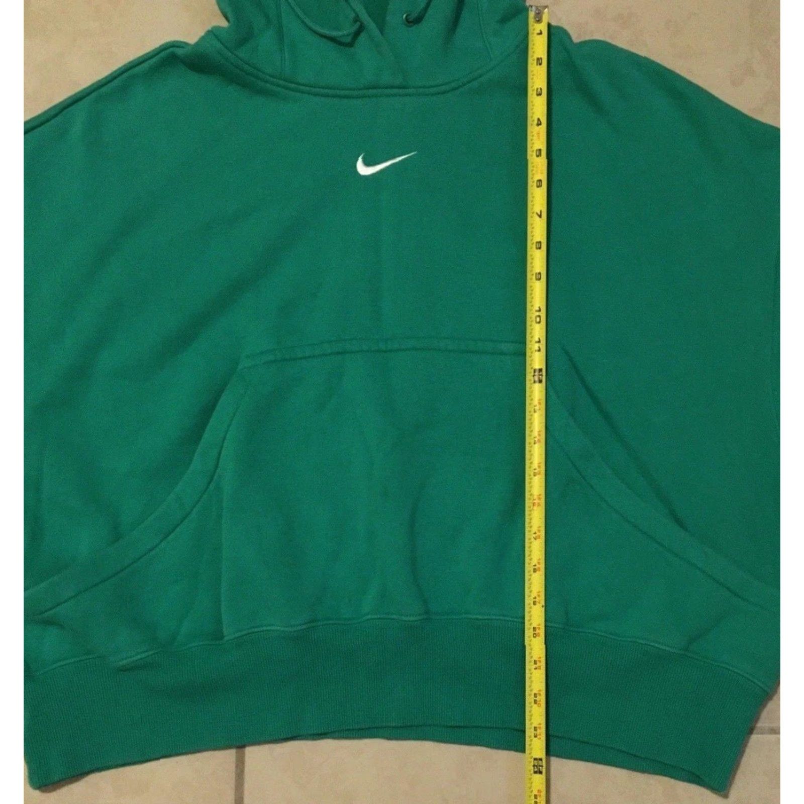 Nike VINTAGE Nike Center Swoosh Oversized Boxy Hoodie M Womens Green 90s Grunge Travis Scott Nike ACG Sweatshirt 80s 90s Retro Basketball Pullover Size M / US 6-8 / IT 42-44 - 7 Thumbnail