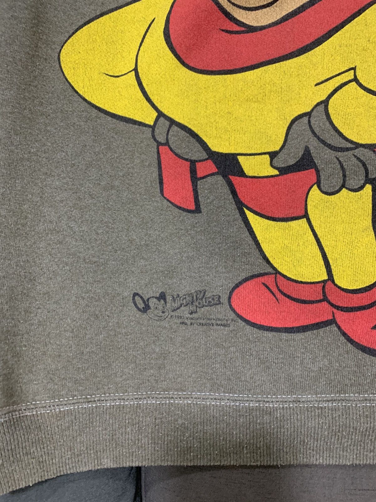 Cartoon Network Vintage Mighty Mouse mirror big print sweatshirt Size US M / EU 48-50 / 2 - 5 Thumbnail