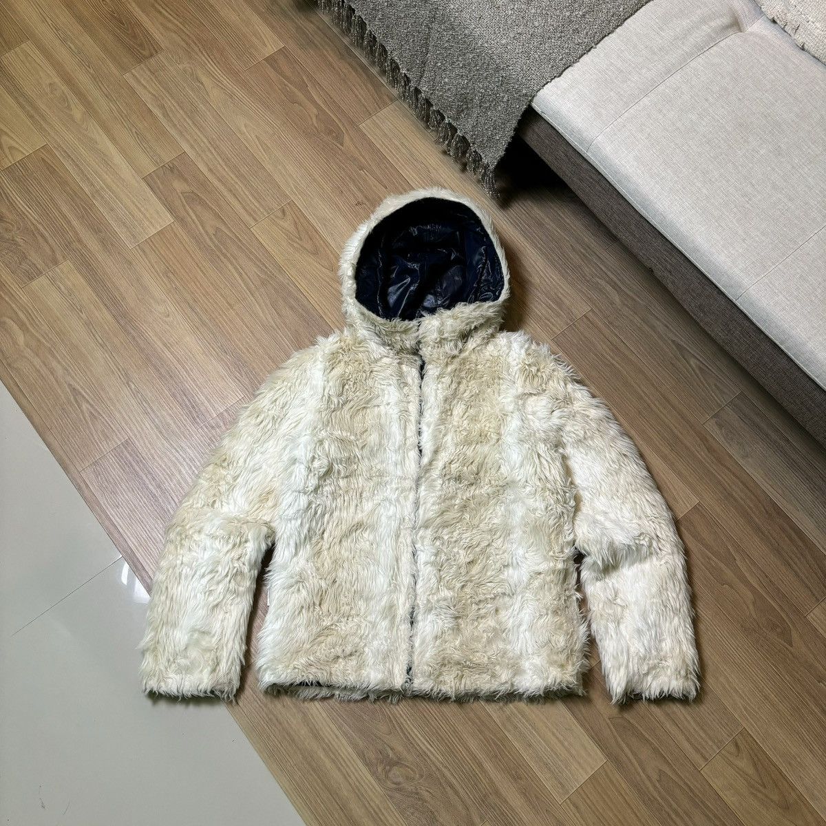 If Six Was Nine × Le Grande Bleu (L.G.B.) Rodeo crowns Fur faux jacket IfSixWasNine LGB Style Size US M / EU 48-50 / 2 - 1 Thumbnail