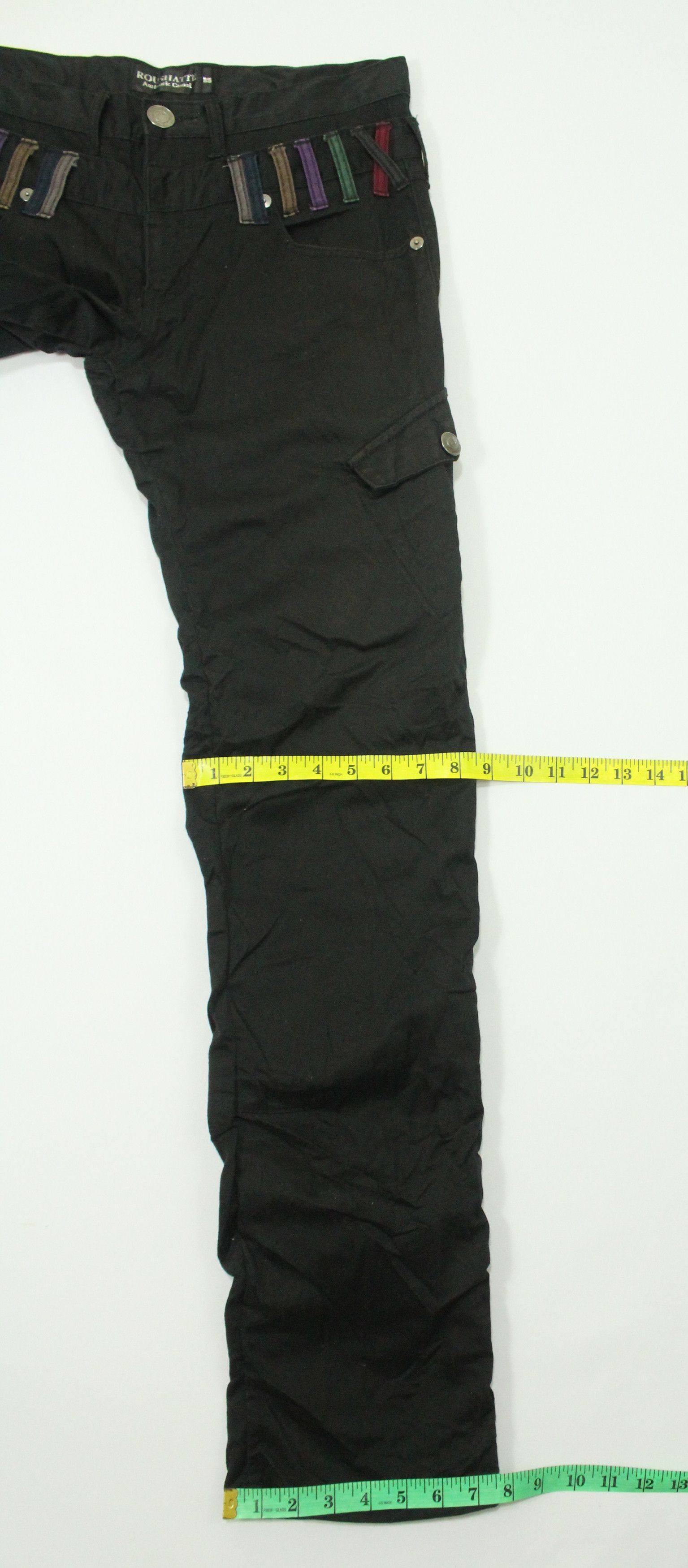 Japanese Brand Double Waist Pants Zipper Pants Side Pocket Wrinkled Seam Size US 33 - 21 Thumbnail