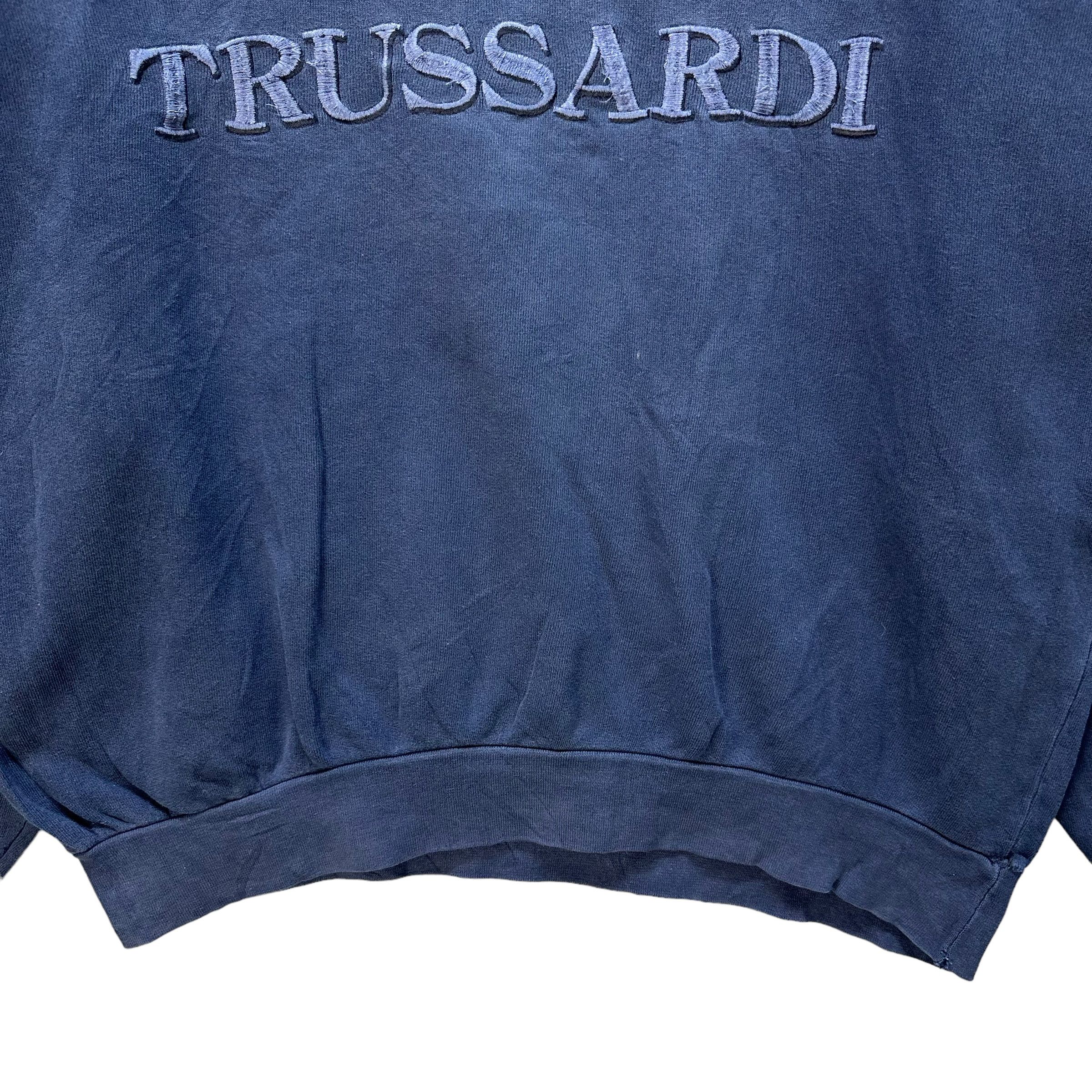 Trussardi TRUSSARDI EMBROIDERY BIG LOGO PULLOVER HOODIES #9067-54 Size US XL / EU 56 / 4 - 4 Thumbnail
