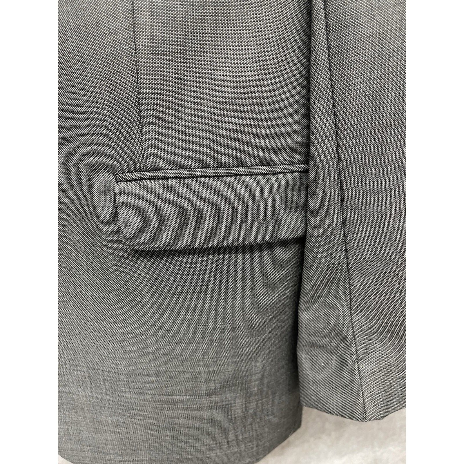 Calvin Klein Calvin Klein Gray Slim Fit Notch Lapel Wool Suit Jacket Size Size 44R - 3 Thumbnail