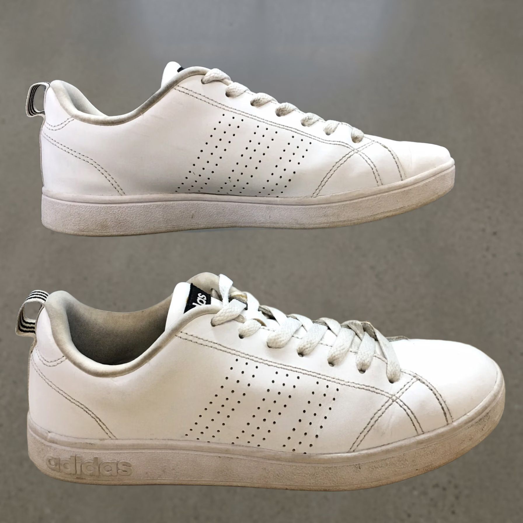 Adidas Adidas Sneaker Womens 8 White Neo Cloudfoam Advantage Lace Up Leather F99091 Size US 8 / IT 38 - 1 Thumbnail