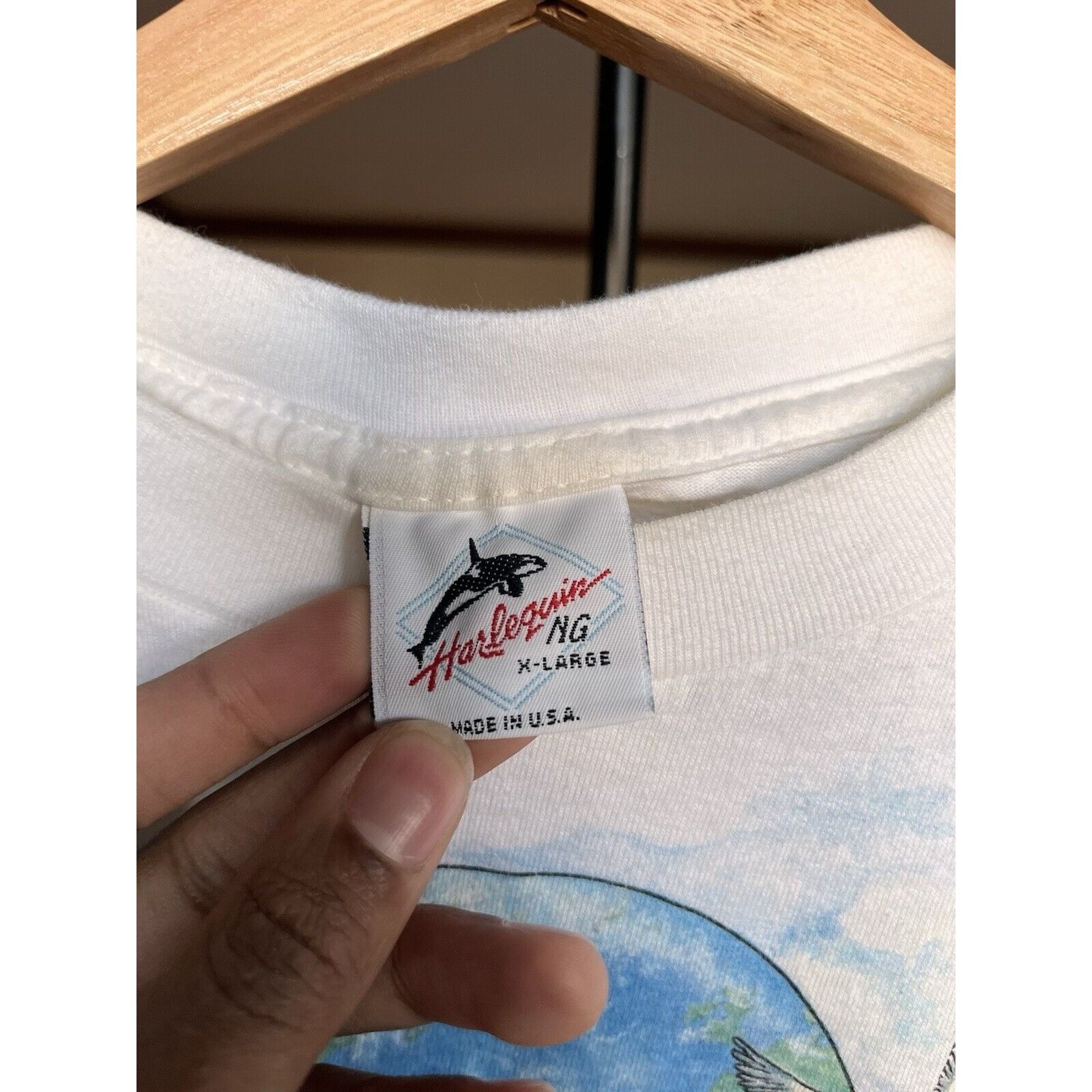Vintage VINTAGE EARTH DAY ANIMALS SINGLE STITCH T SHIRT XL 1990s 80s Size US XL / EU 56 / 4 - 5 Thumbnail