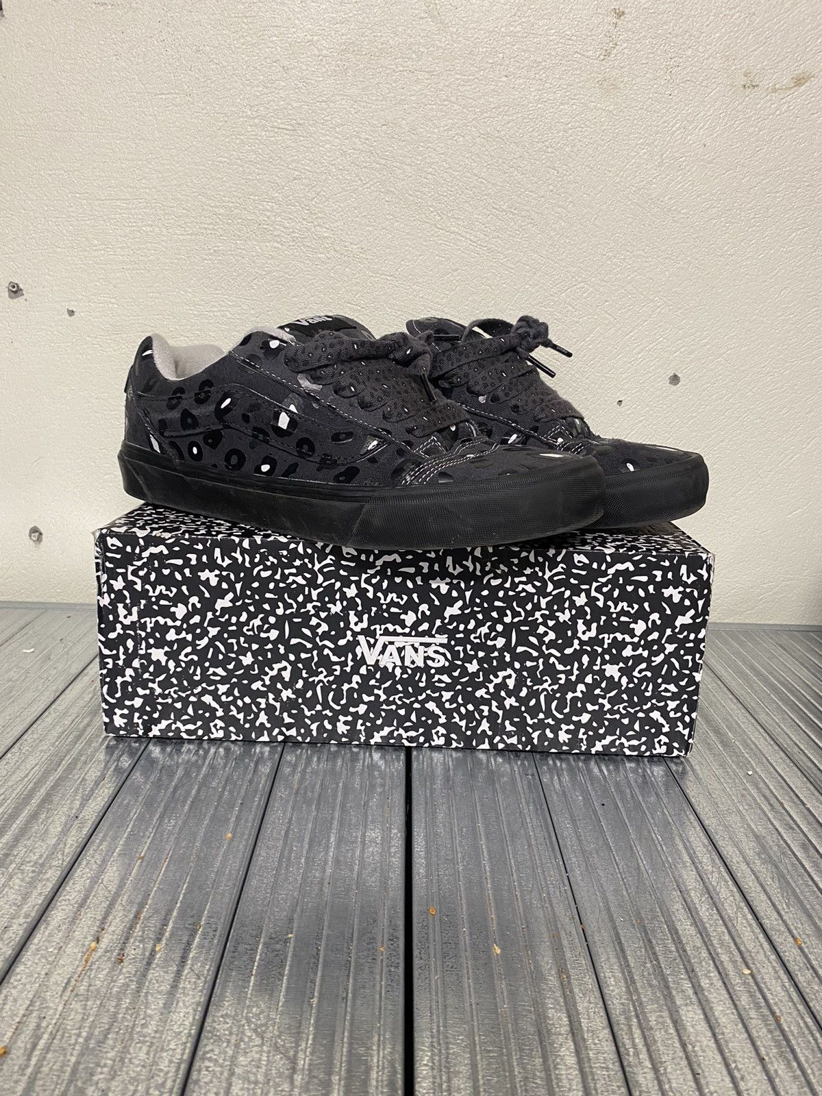 image of Asspizza x Imran Potato Knu-Skool Vans Shoes in Black, Men's (Size 11)