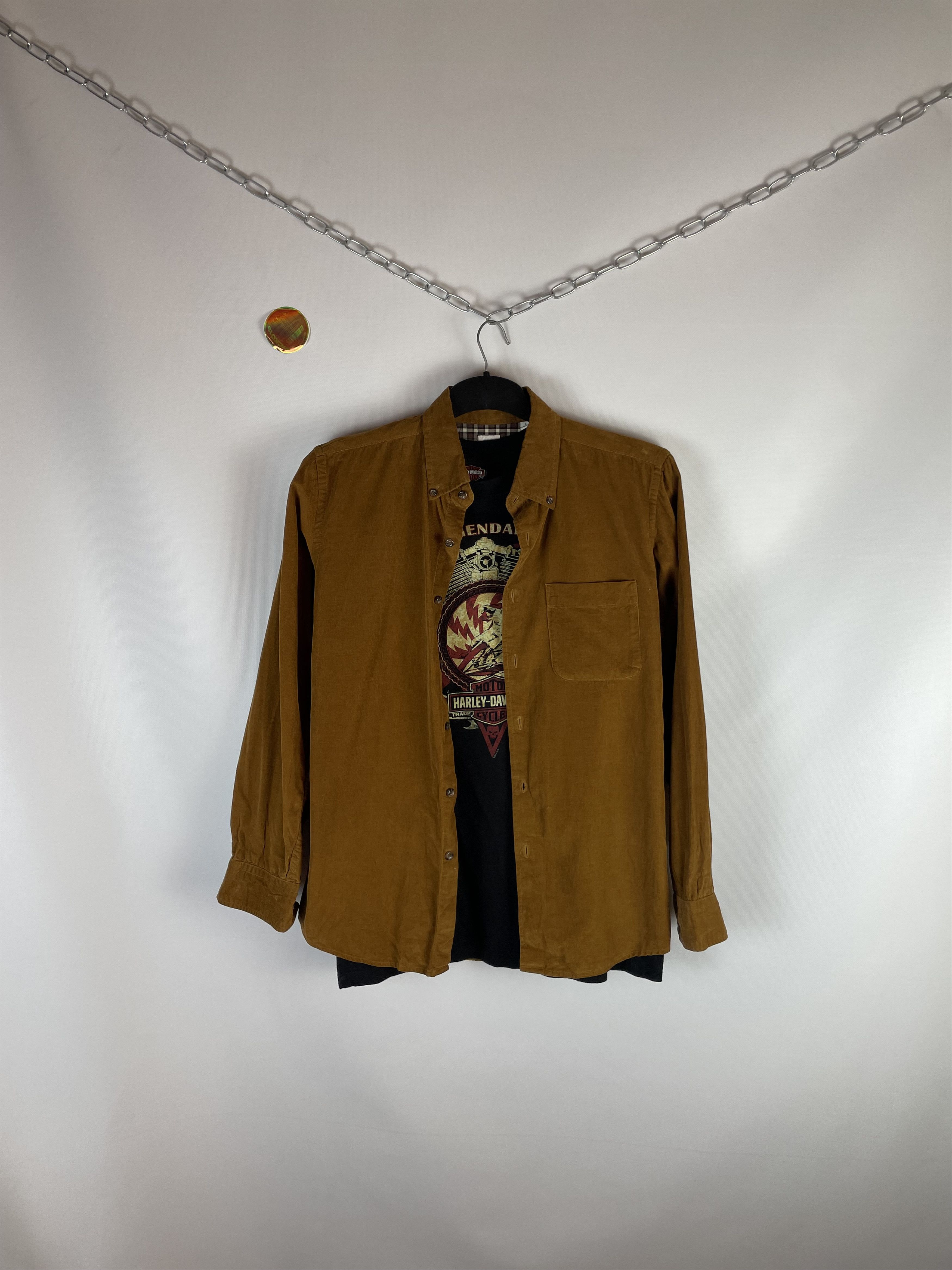 Flannel Flannel Uniqlo Corduroy Vintage Mens Shirt Size US L / EU 52-54 / 3 - 1 Thumbnail