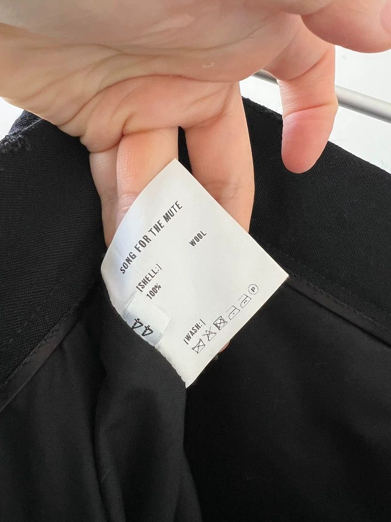 Song For The Mute Song For The Mute black pleated full wool casual pants Size US 28 / EU 44 - 8 Thumbnail