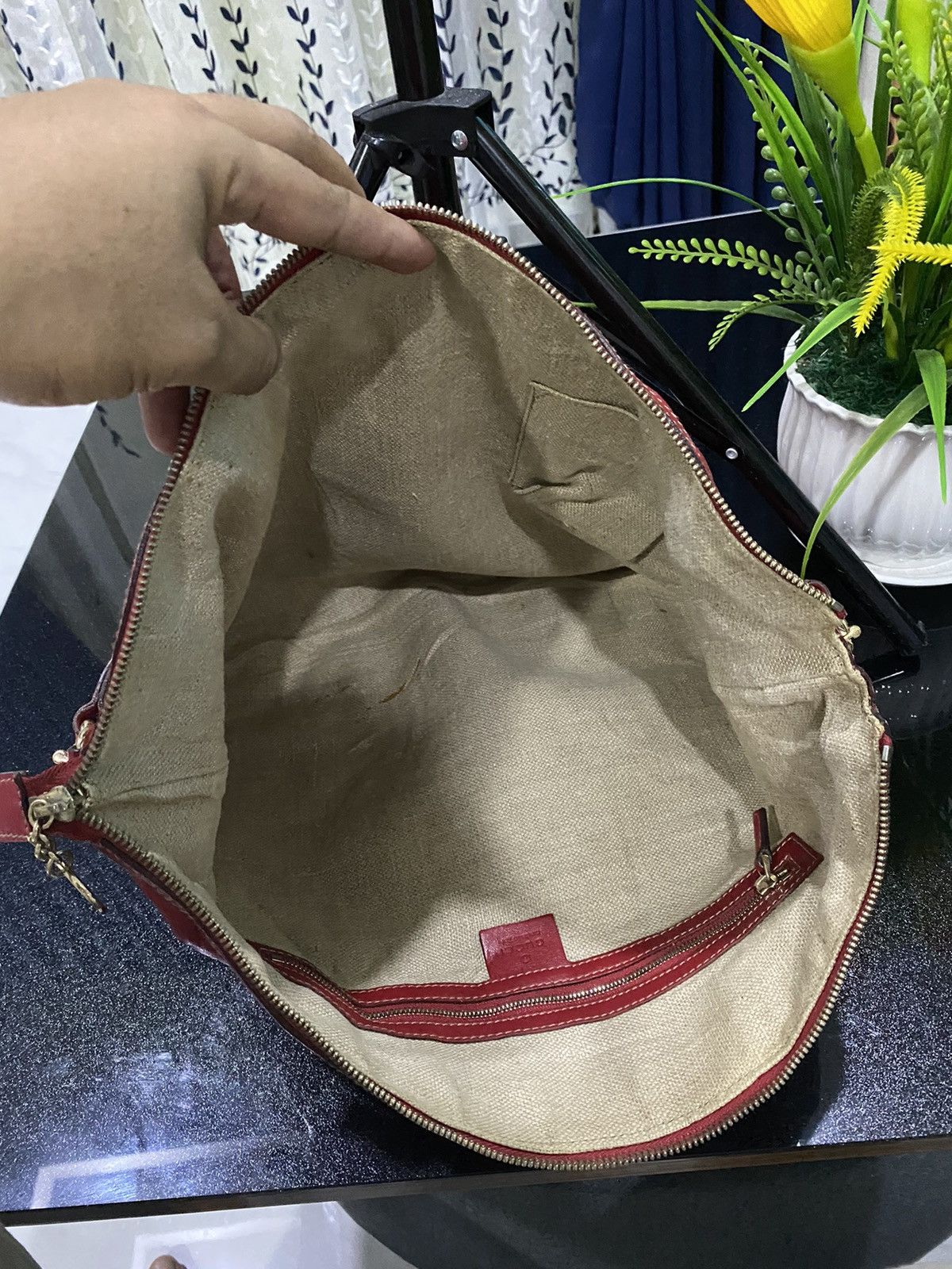 Gucci × Vintage Vintage Gucci Web Hobo Bag Size ONE SIZE - 13 Thumbnail
