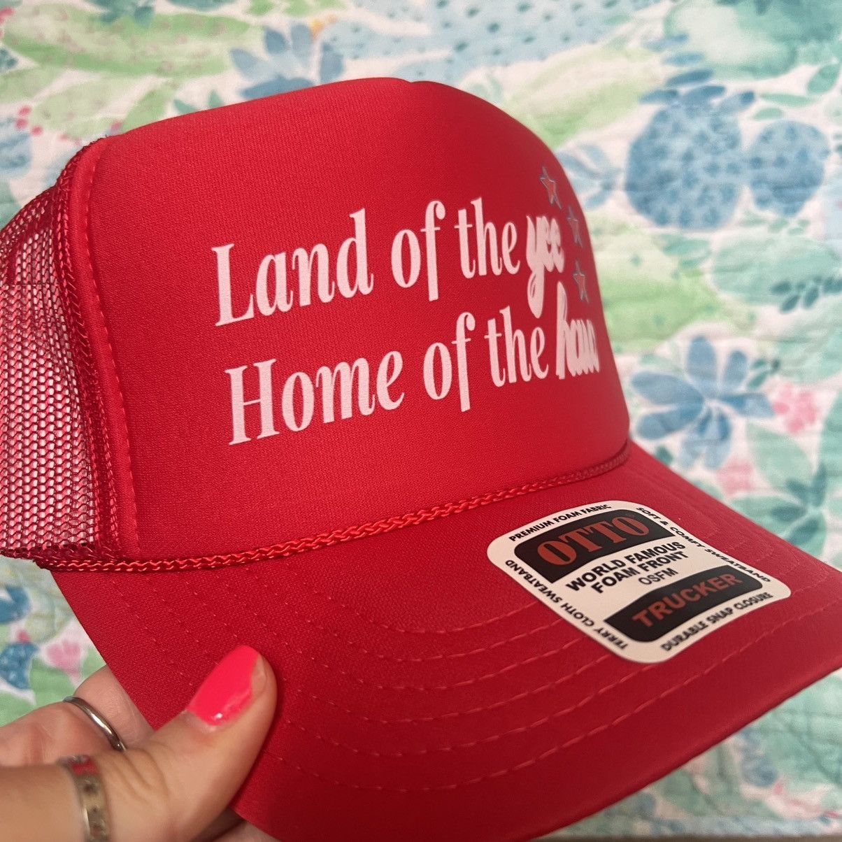 Otto USA Fourth of July country western trucker hat Size ONE SIZE - 2 Thumbnail