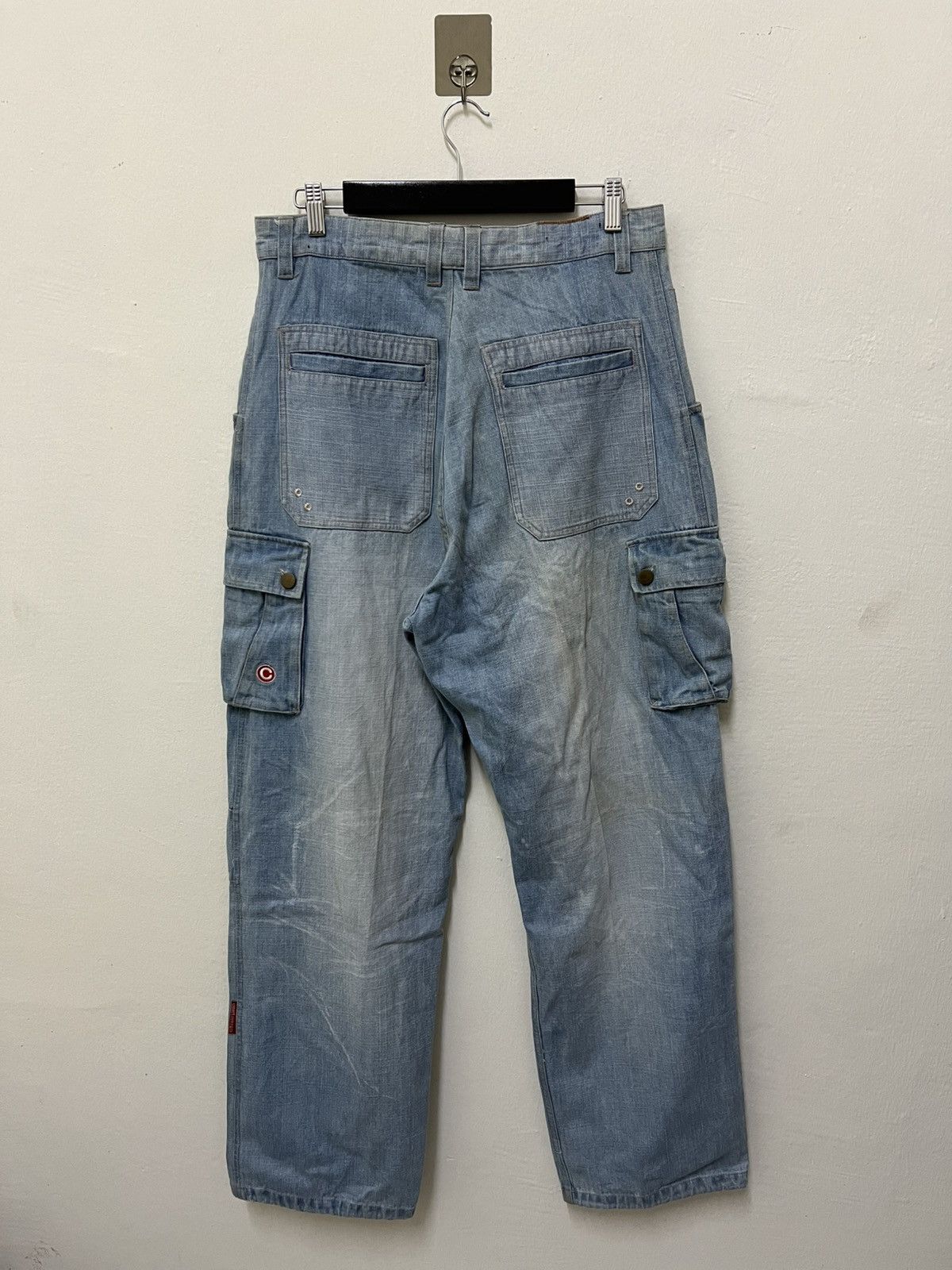 Vintage Vintage Y2K Conart Baggy Cargo Jeans Size US 35 - 2 Thumbnail