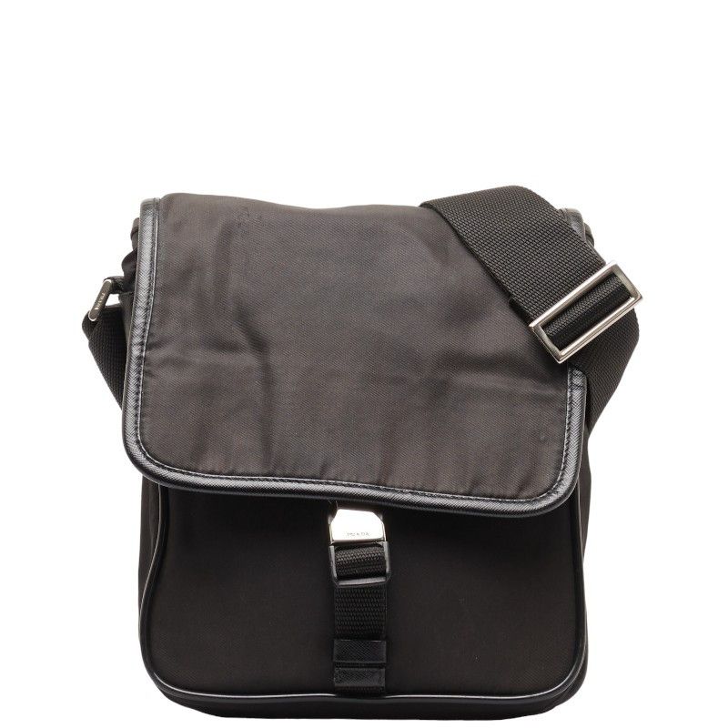 image of Prada Tessuto Crossbody Bag in Black, Women's