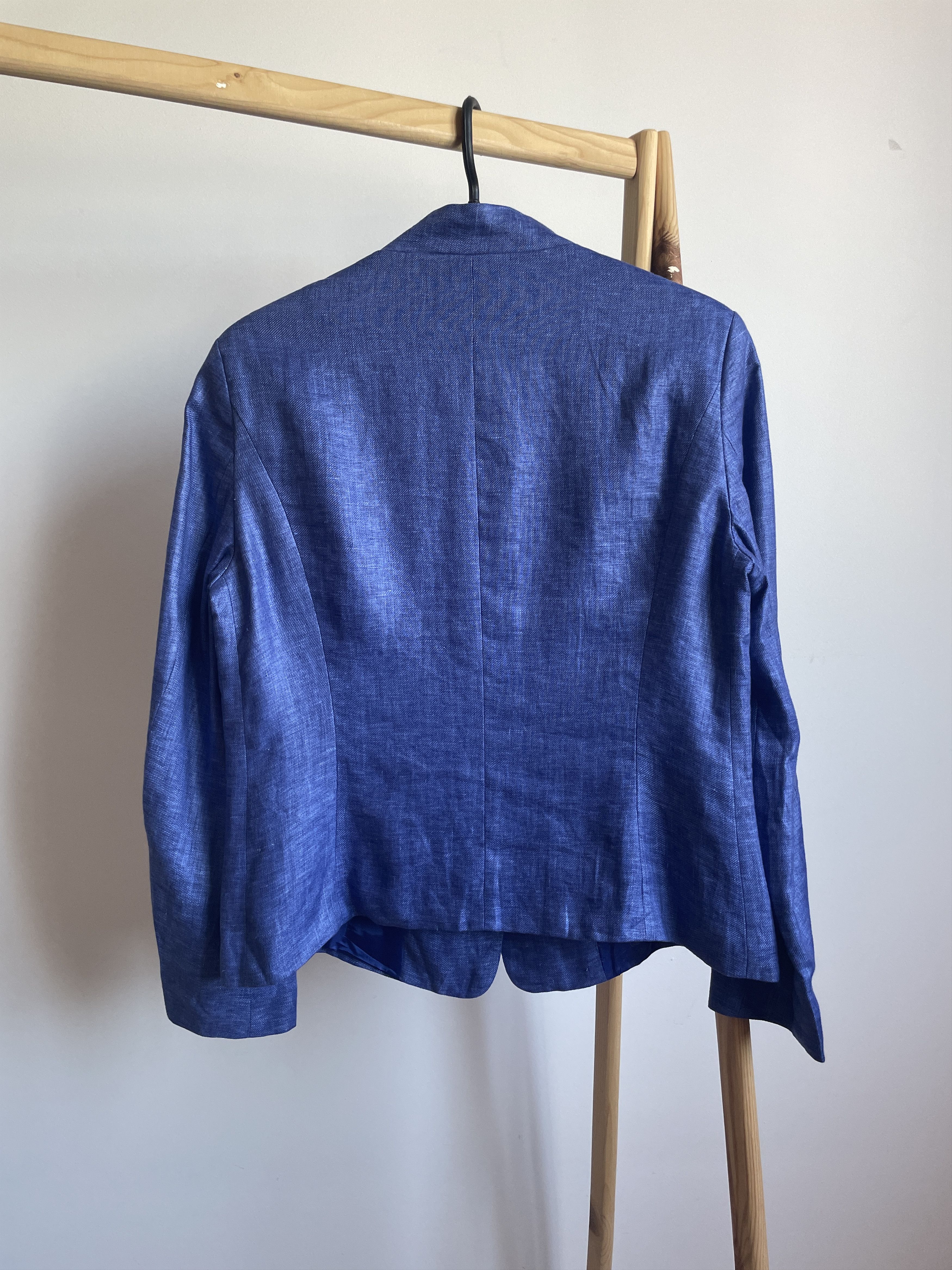 Purdey Purdey Womens Linen Blazer Size 42 Size M / US 6-8 / IT 42-44 - 2 Thumbnail