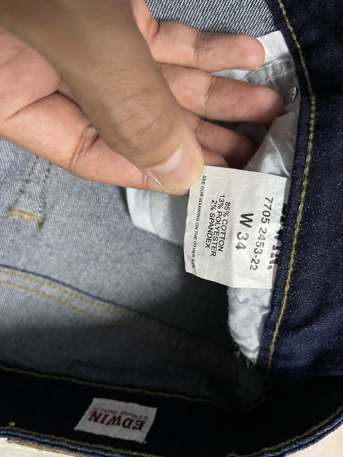 Edwin × Japanese Brand Edwin Denim Jeans Blue Size US 34 / EU 50 - 10 Thumbnail