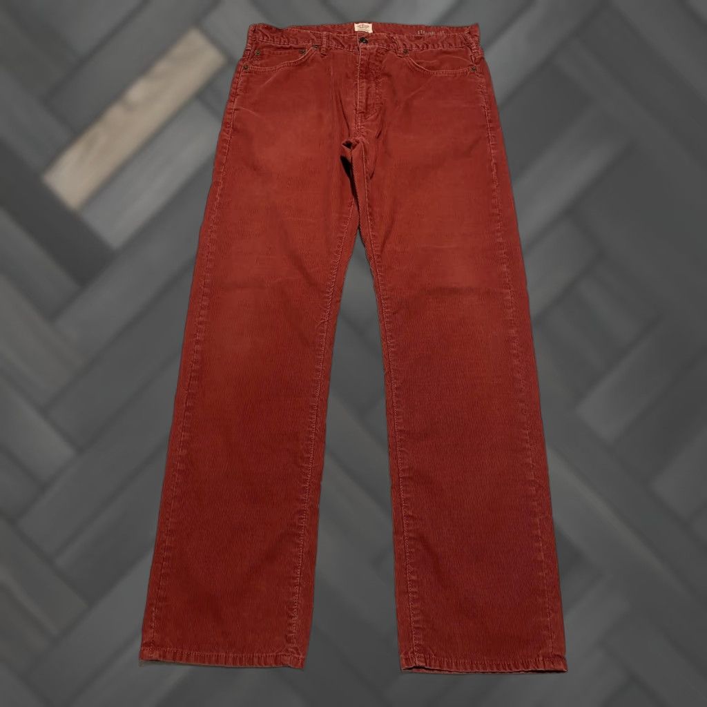Dockers Dockers Pants Mens 34x32 Red Straight Fit Corduroy Classic Casual Pockets Mens Regular Style Chino Pocket Jeans Size US 34 / EU 50 - 1 Thumbnail