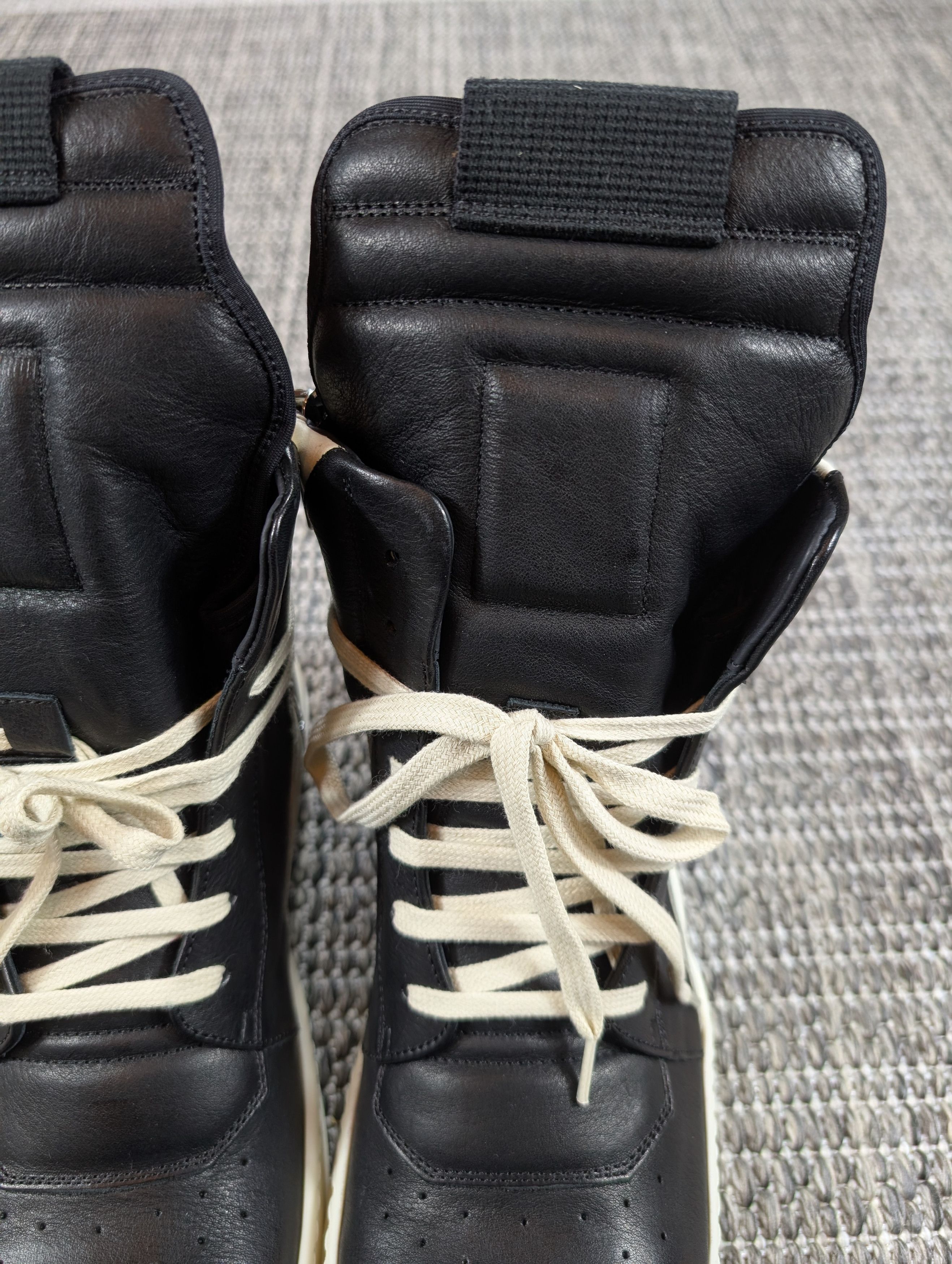 Rick Owens Rick Owens Mainline Geobasket Black / White Milk Size US 8.5 / EU 41-42 - 6 Thumbnail