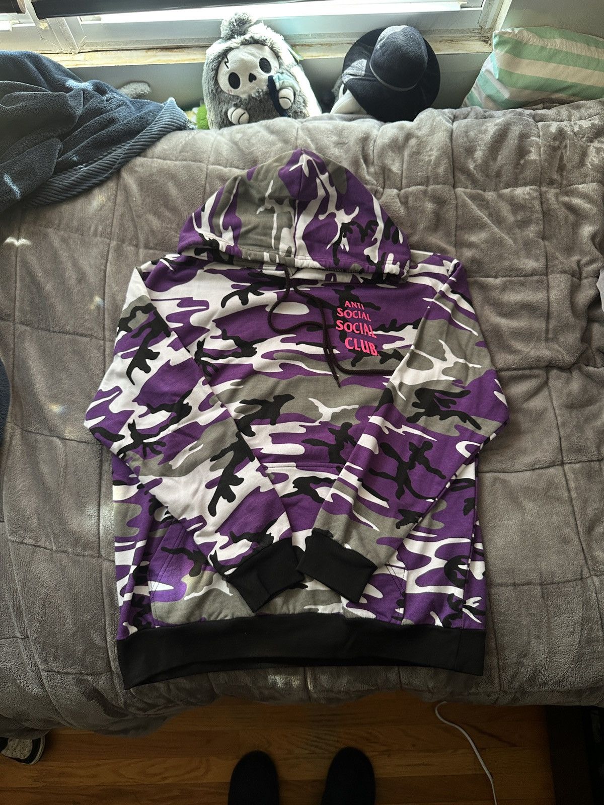 Anti Social Social Club Purple Camo Hoodie