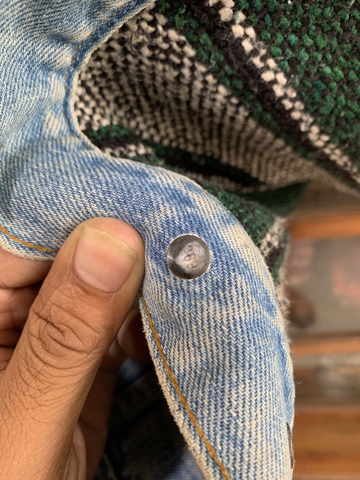 Levi's 90's Levis Type 3 Blanket Custom Maxcian Baja Trucker Jacket Size US L / EU 52-54 / 3 - 5 Thumbnail