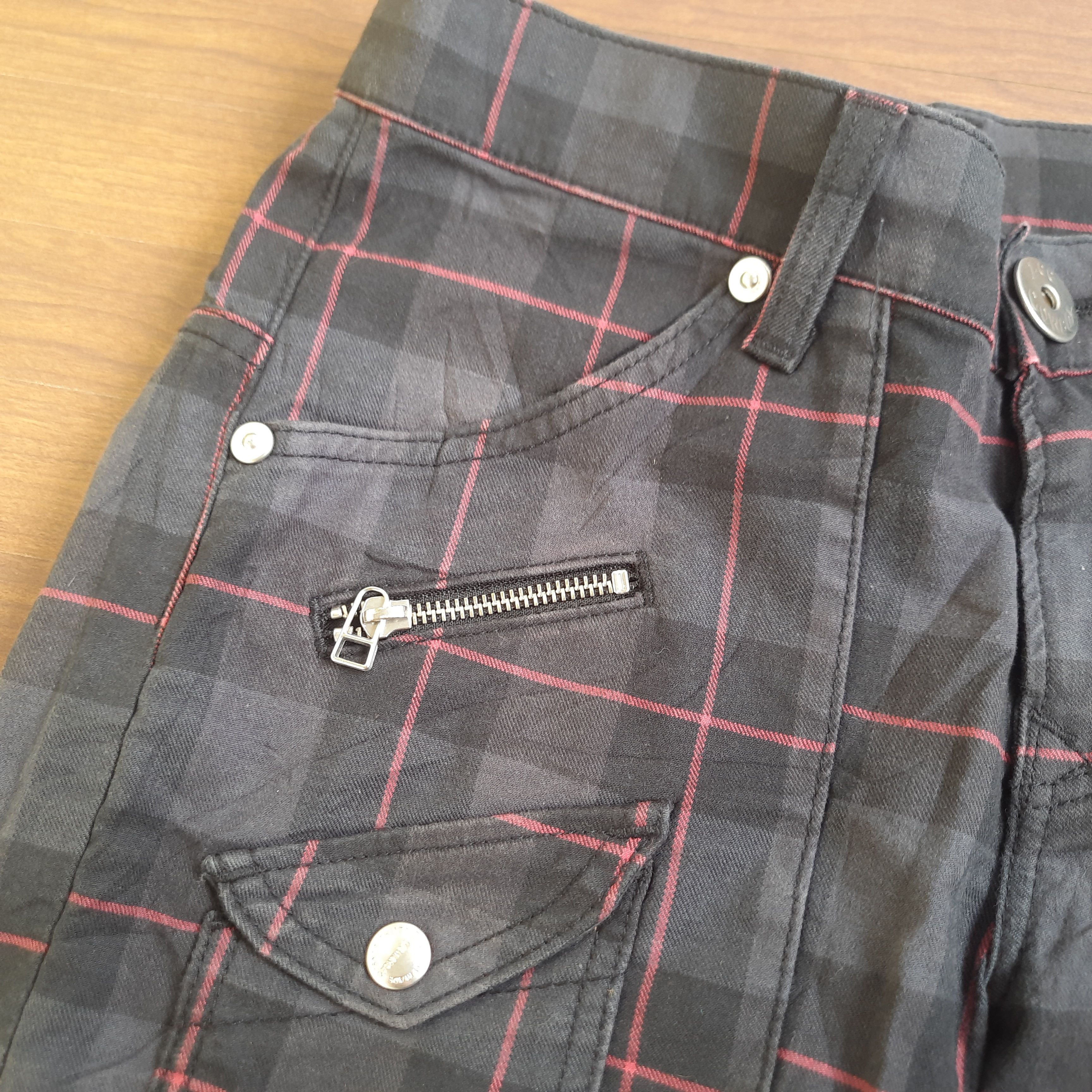 Lee Y2K Lee Cowboy Tartan Pants Punk Grunge Size US 30 / EU 46 - 7 Thumbnail