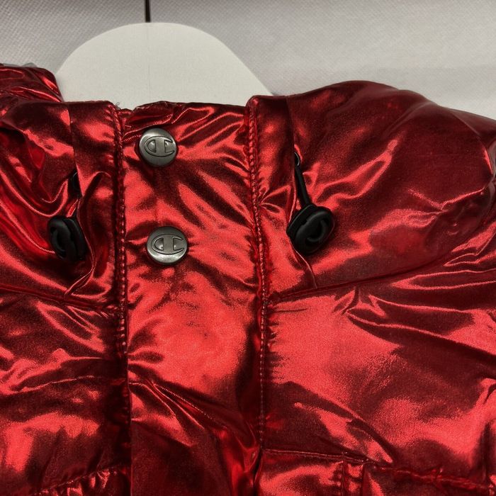 Champion nasa puffer jacket on sale red