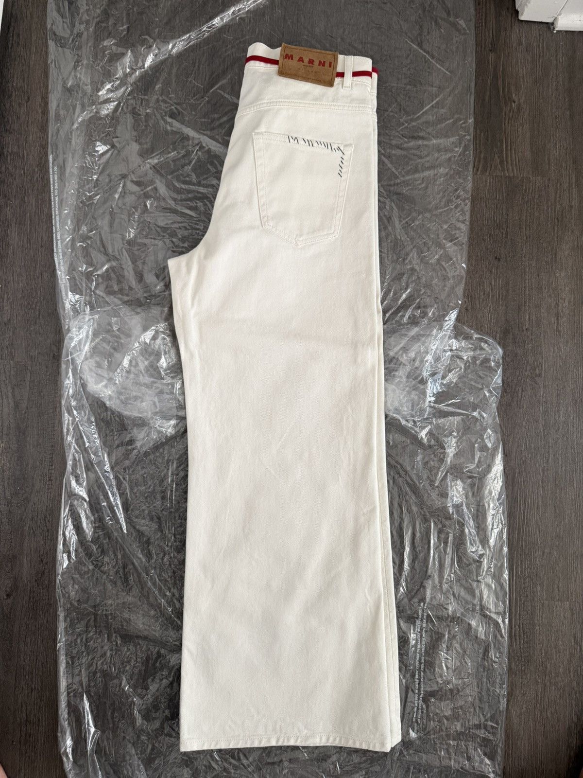 Marni DRAWSTRING TROUSERS - LILY WHITE Size US 32 / EU 48 - 2 Thumbnail