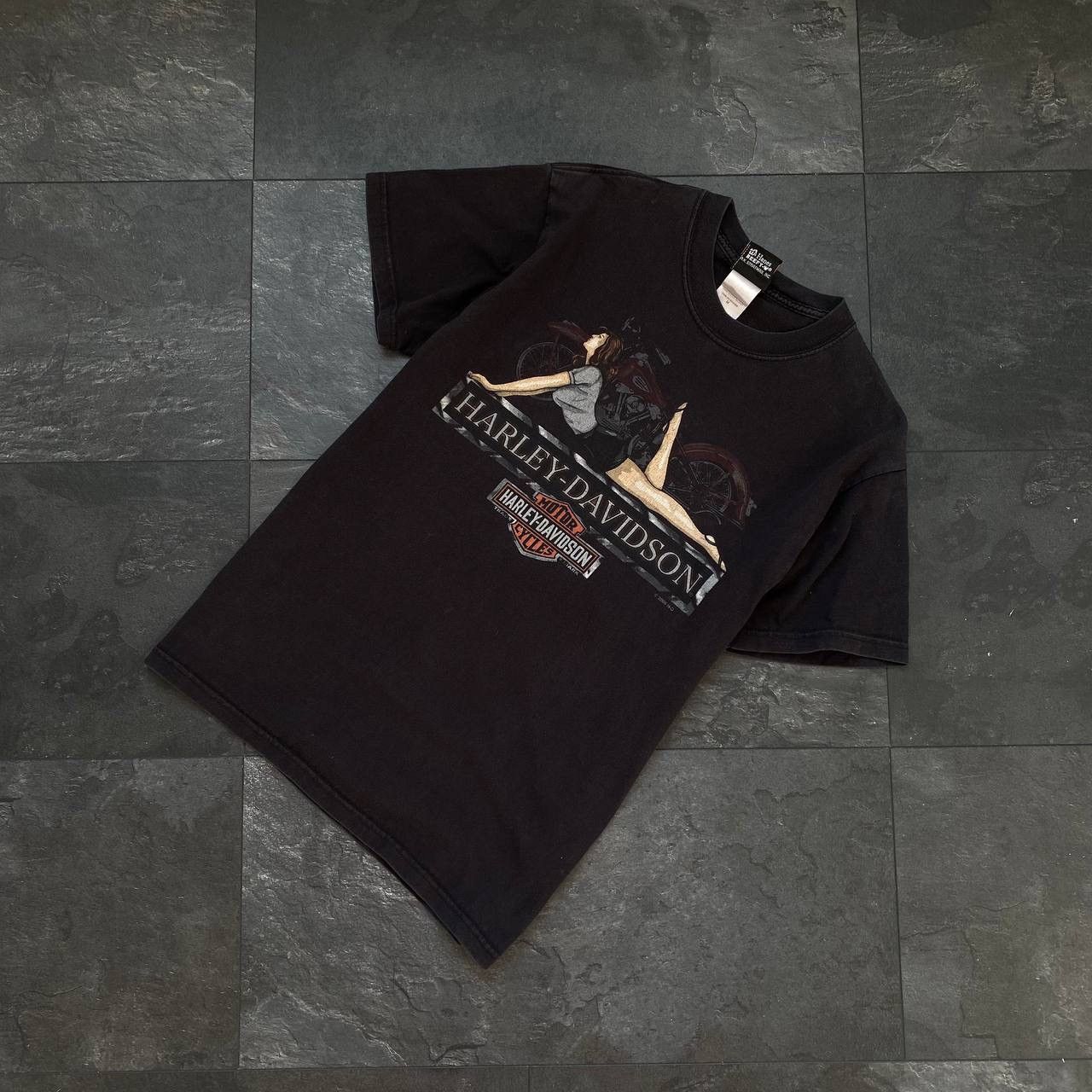 Harley Davidson × Vintage Vintage Harley Davidson 2009 Big Crazy Logo bike tee Size US M / EU 48-50 / 2 - 2 Thumbnail