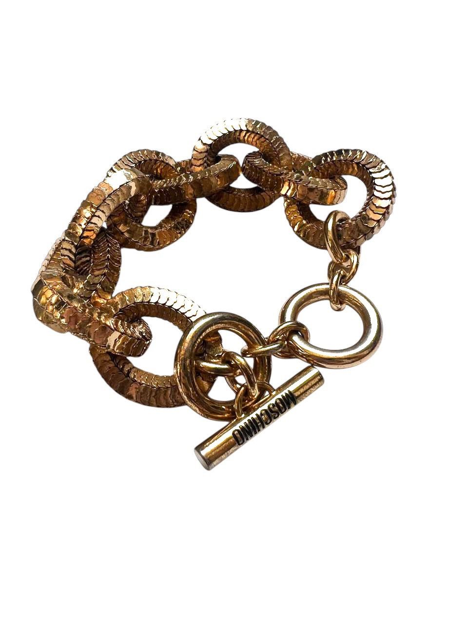 H&M × Jeremy Scott × Moschino Vintage Moschino x H&M gold style bracelet by Jeremy Scott Size ONE SIZE - 1 Thumbnail