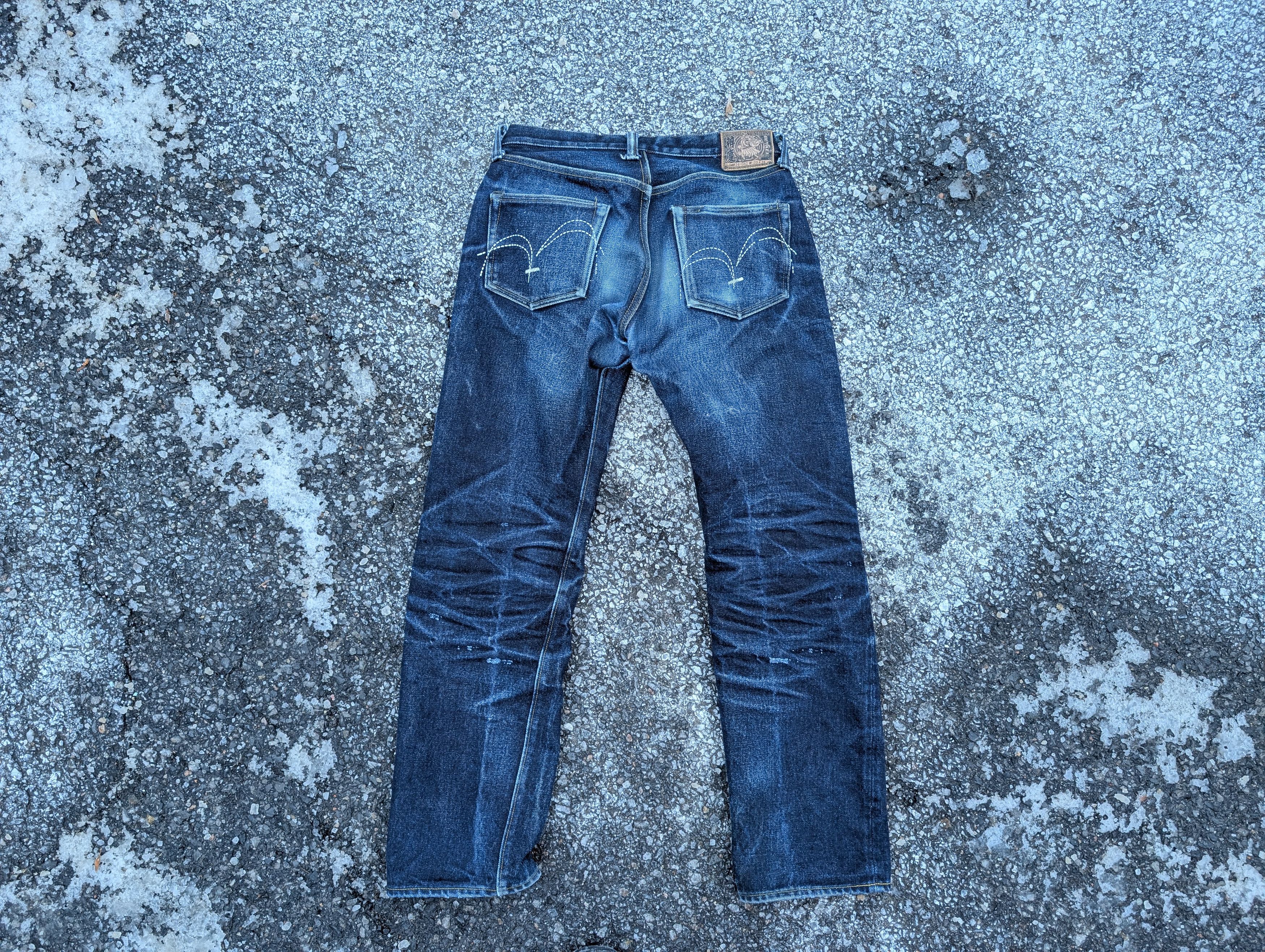 Samurai Jeans Samurai S3000VX 25Oz Selvedge Straight Cut Benkei Size US 33 - 4 Thumbnail