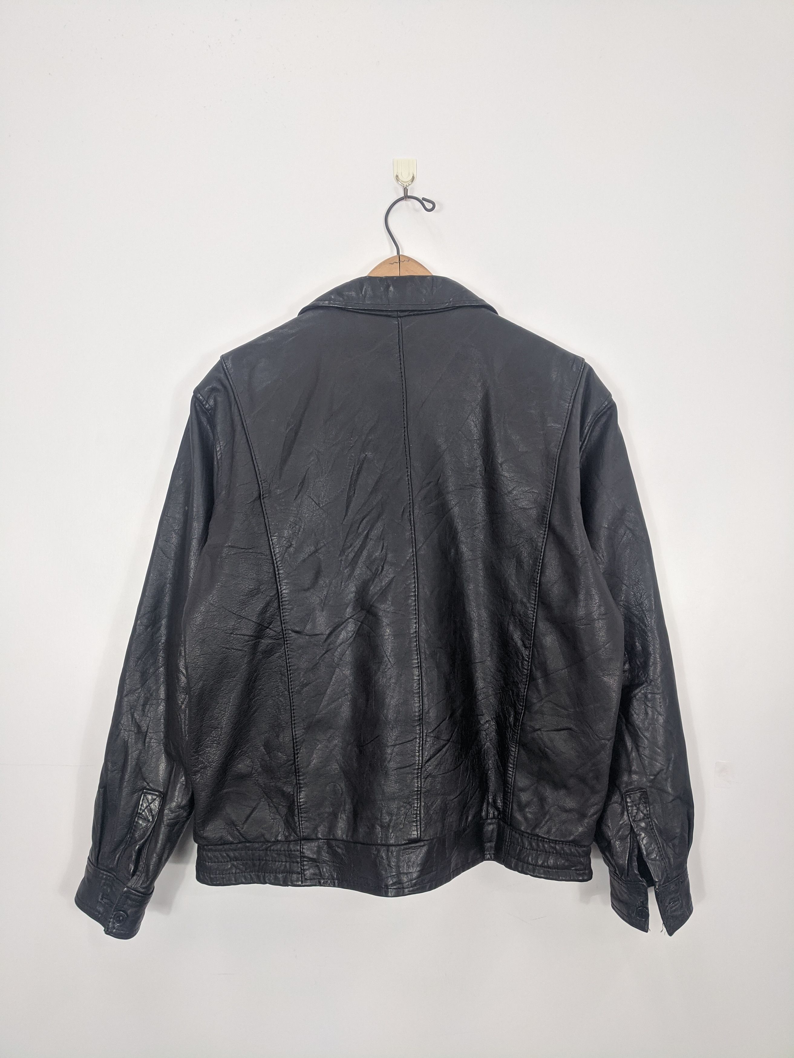 Vintage Vintage 80s Japanese Leather Jacket Zipper J0343 Size US M / EU 48-50 / 2 - 3 Thumbnail