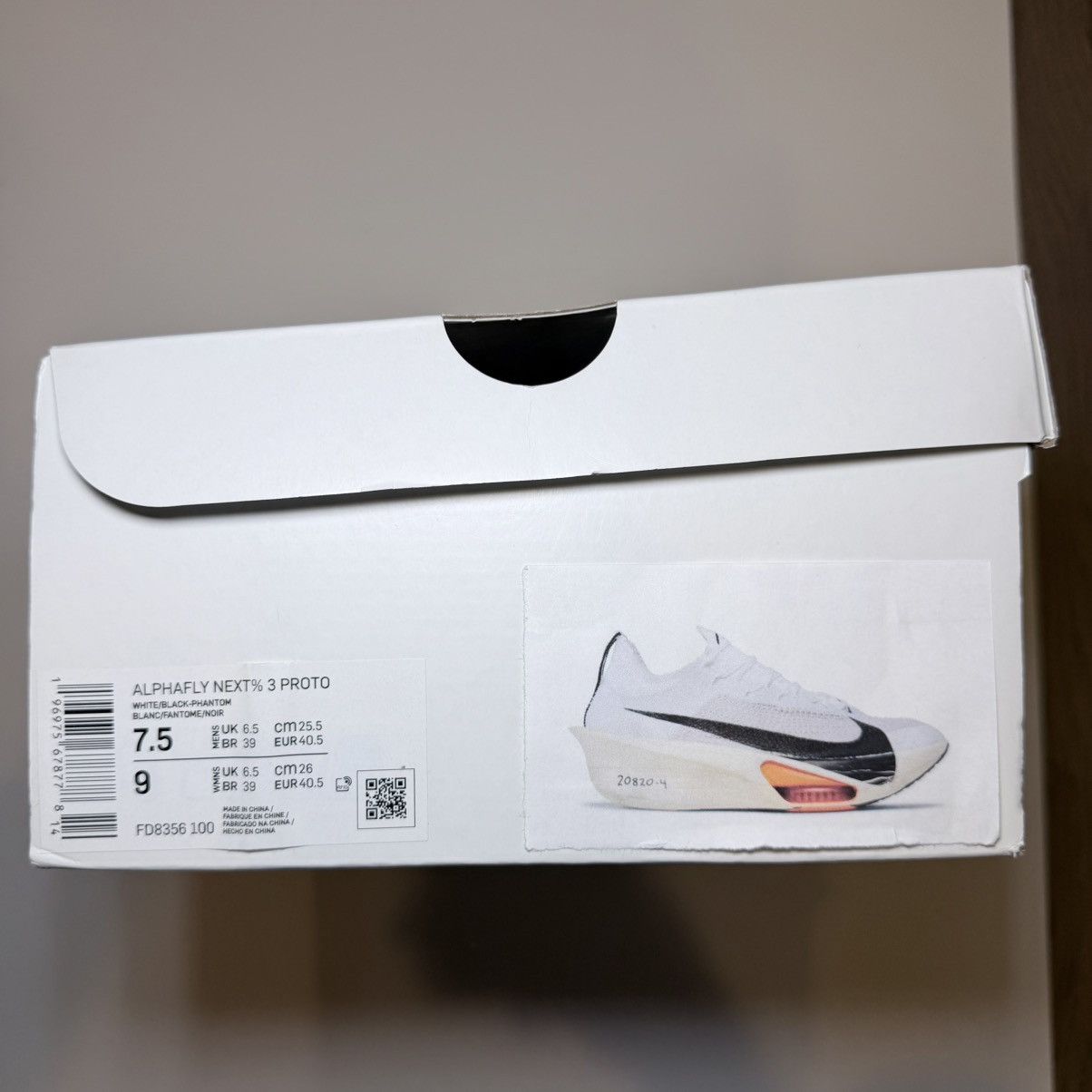 Nike Nike Air Zoom Alphafly NEXT% 3 Prototype size 7.5 Men Size US 7.5 / EU 40-41 - 8 Thumbnail