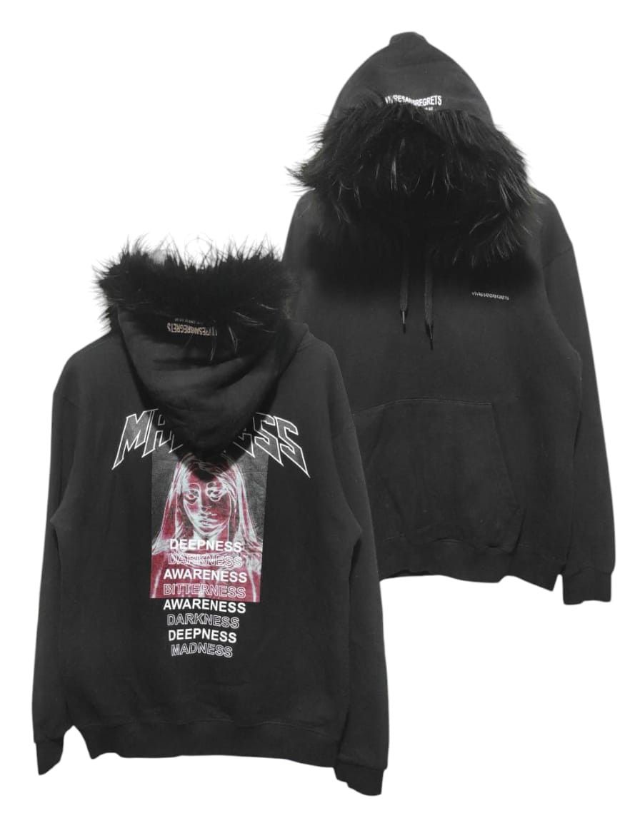 Hysteric Glamour Vivre Sans Regrets "VSR" MADNESS Fur Hoodie LGB style Size US M / EU 48-50 / 2 - 3 Thumbnail