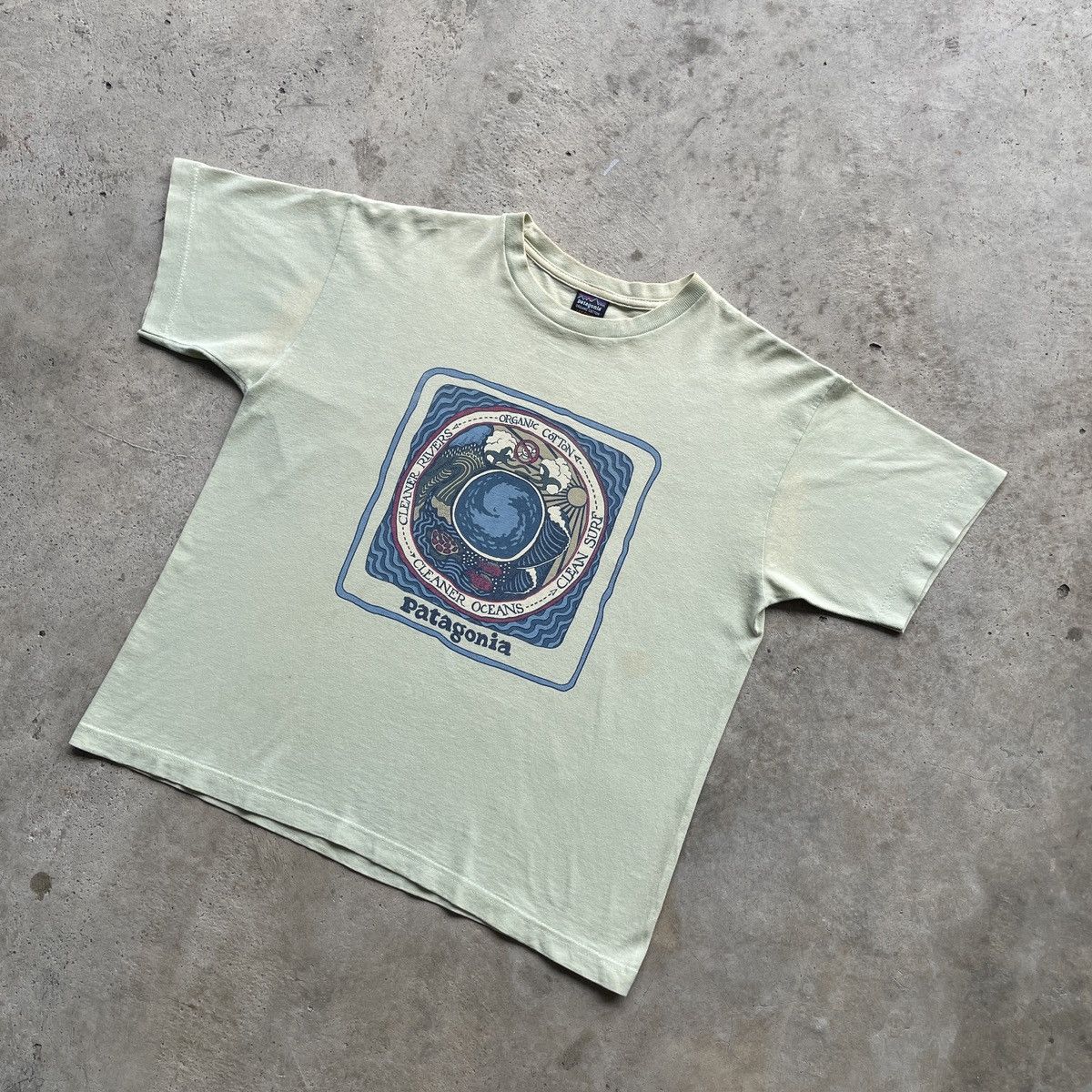 Patagonia 90s Vtg Patagonia Cleaner RIVER/OCEAN Clean Surf Big Logo Size US M / EU 48-50 / 2 - 2 Thumbnail