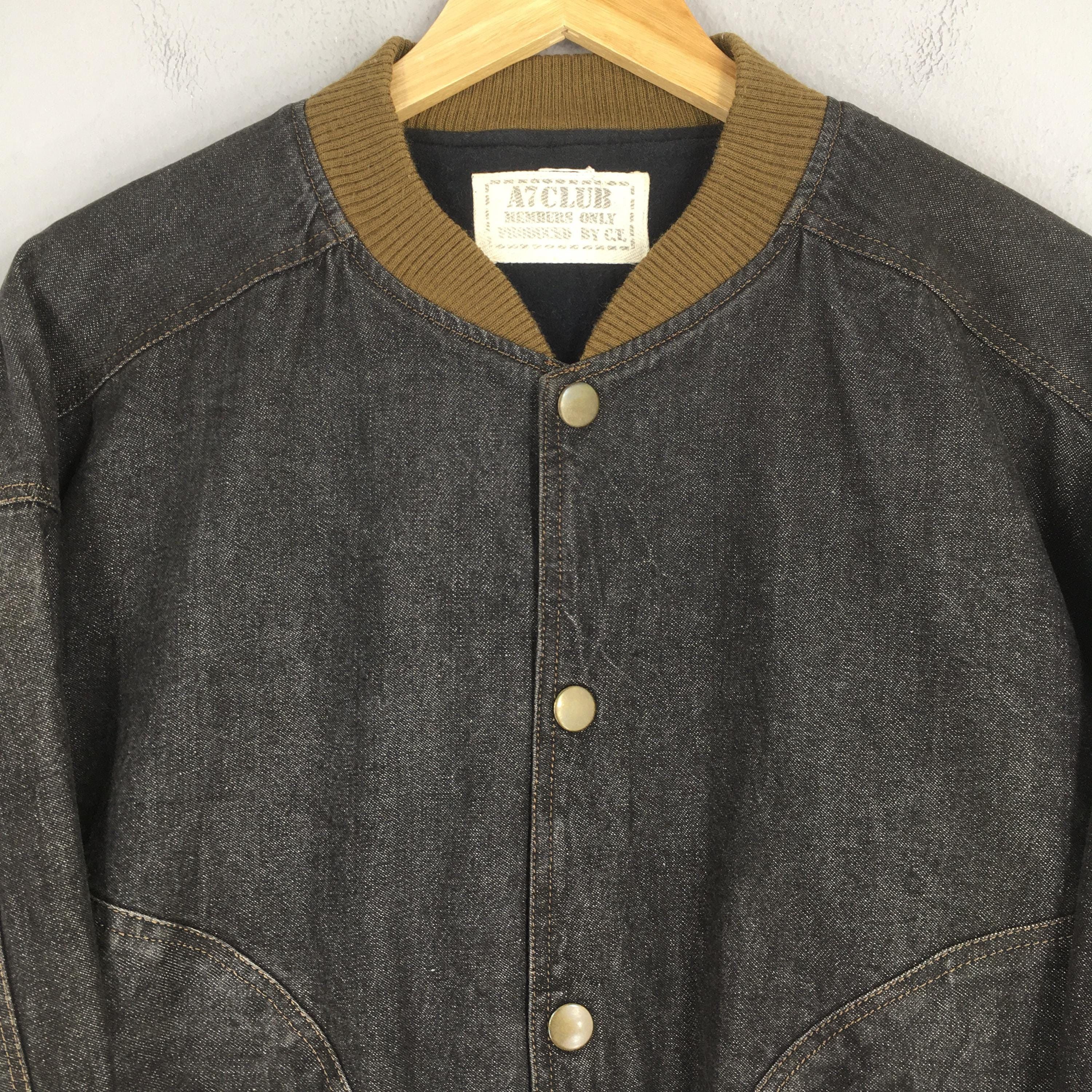 Members Only Vintage 1990's Members Only Bomber Denim Jacket XLarge Size US XL / EU 56 / 4 - 2 Thumbnail