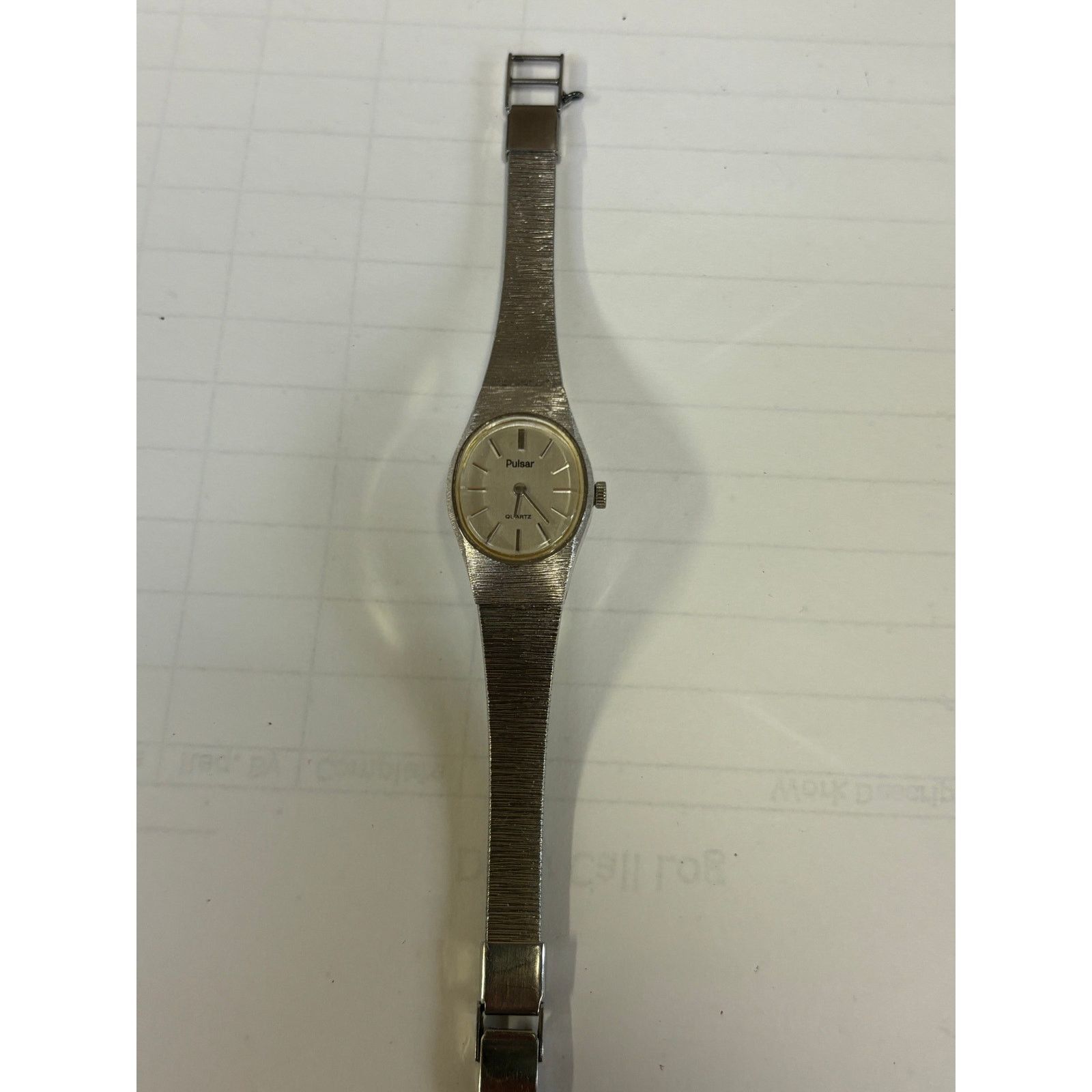 Pulsar Vintage Pulsar Y480-5600 Silver Tone Womens Watch! Size ONE SIZE - 6 Thumbnail