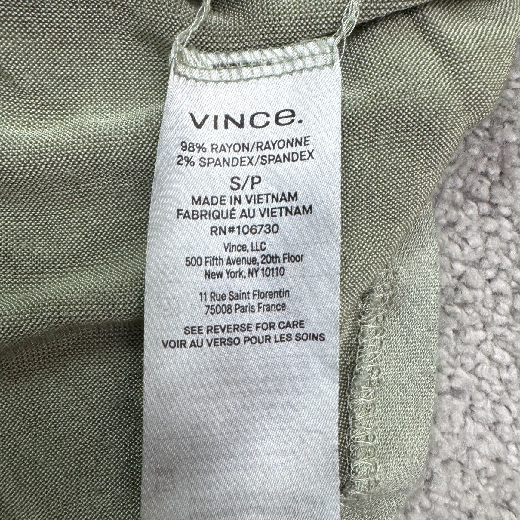 Vince Vince Dress Womens Small Sage Green A-Line Midi Tank Boho Scoop Neck Size S / US 4 / IT 40 - 7 Thumbnail