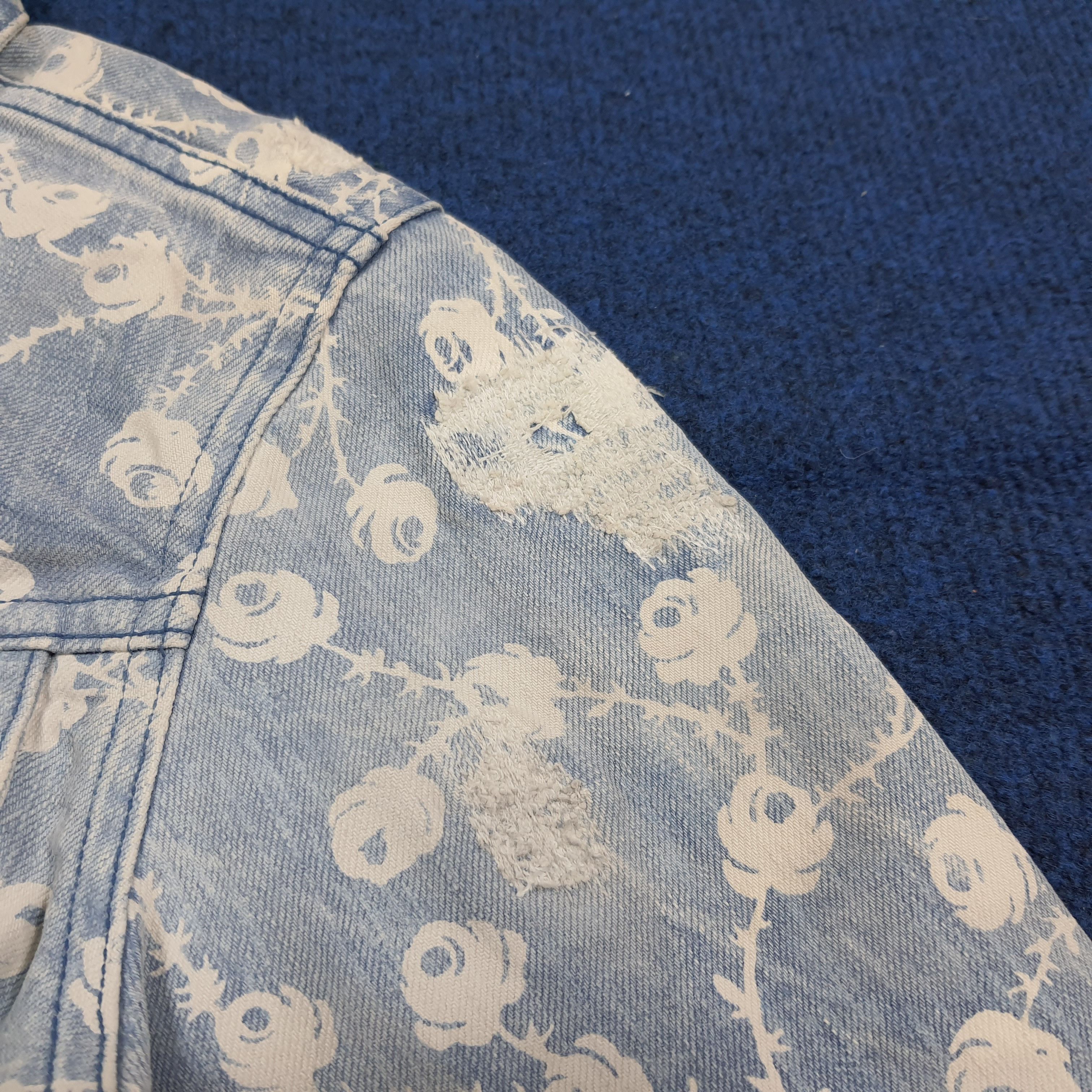 Ralph Lauren Vintage Ralph Lauren Floral Rose Print Denim Jacket C303N14 Size XS / US 0-2 / IT 36-38 - 10 Thumbnail