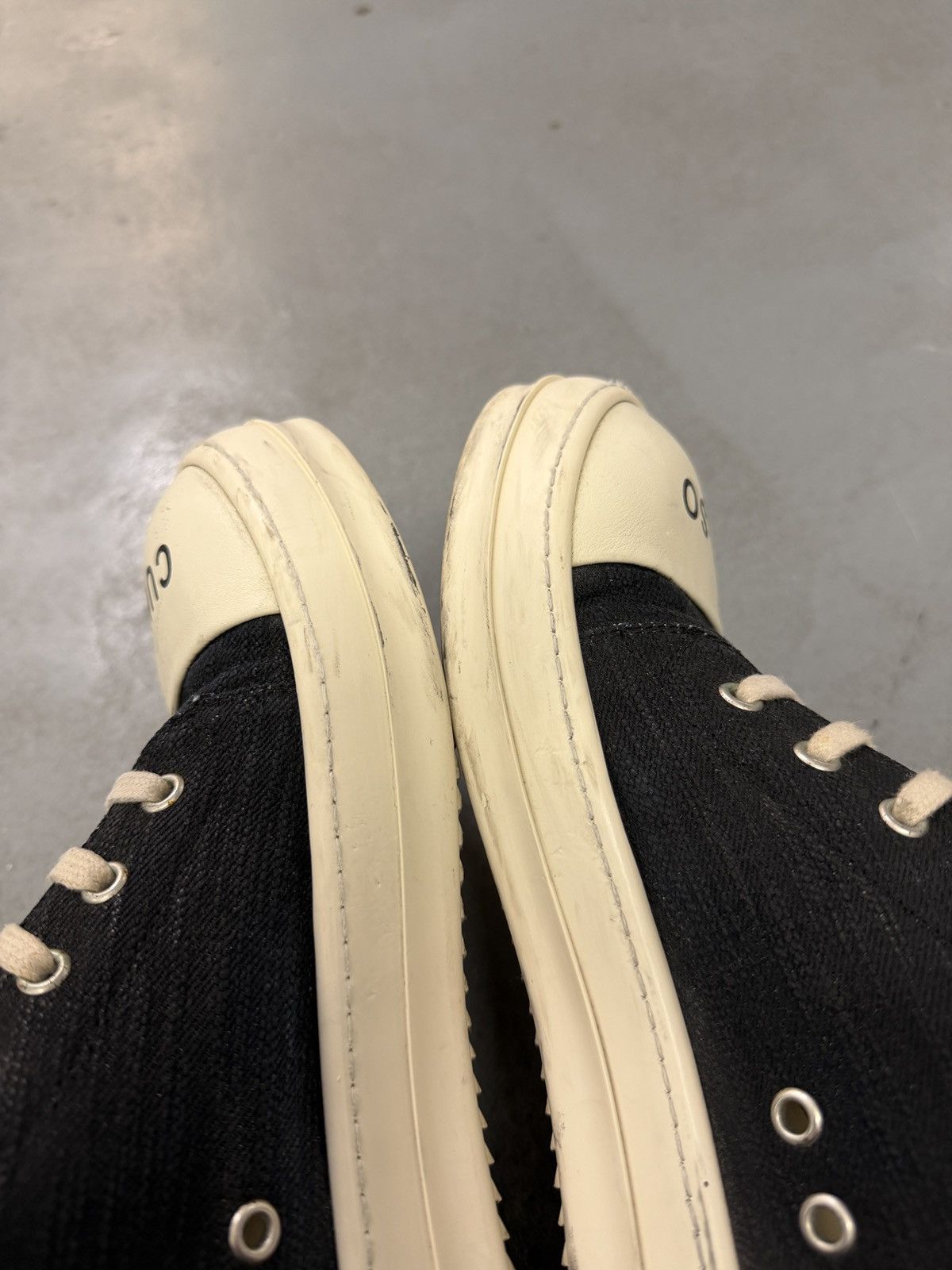 Rick Owens Drkshdw Rick Owens Drkshdw “So Cunt” Low Ramones Size US 10 / EU 43 - 10 Thumbnail